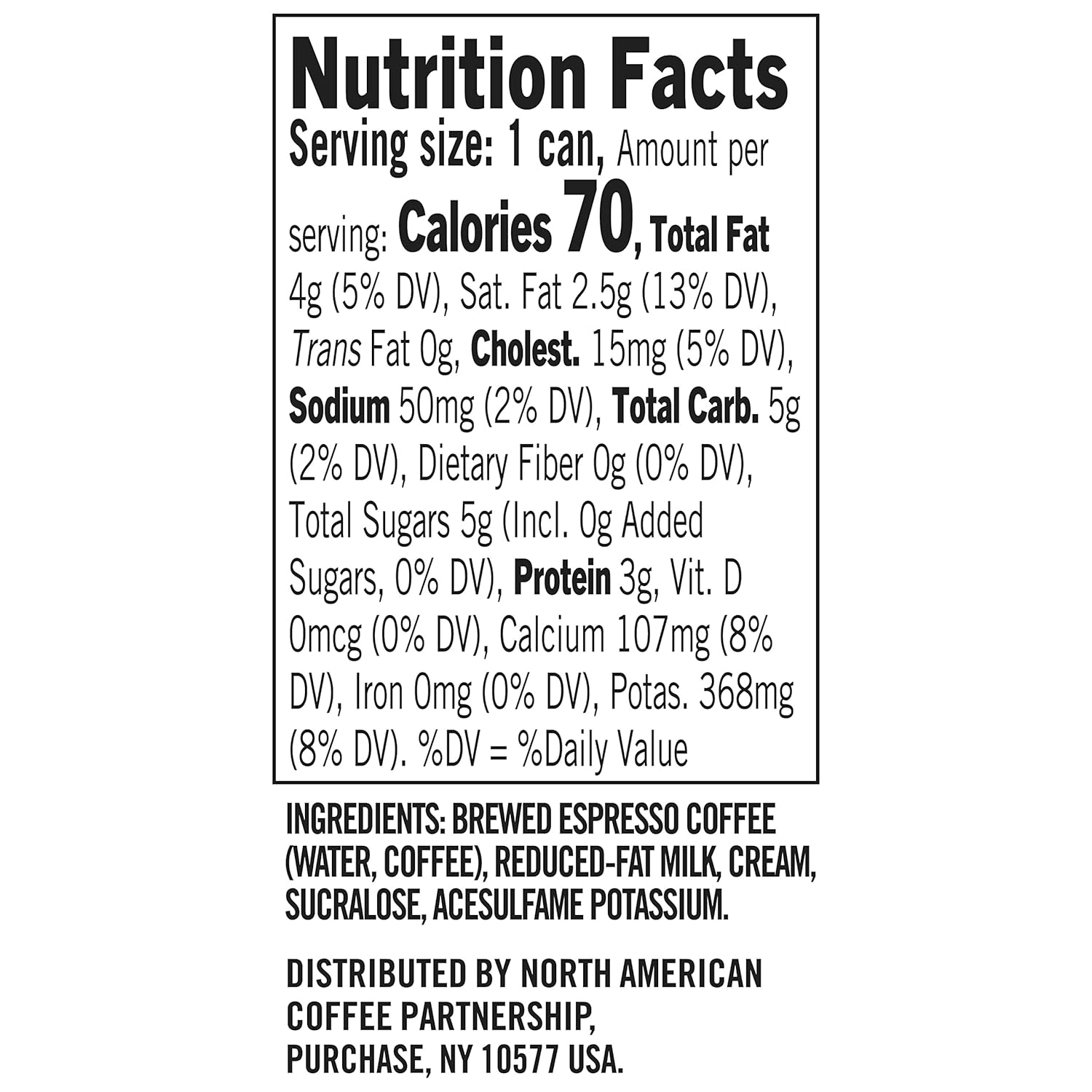 Starbucks - RTD Coffee Espresso And Cream, 6.5oz Cans (12 Pack) (Packaging May Vary)