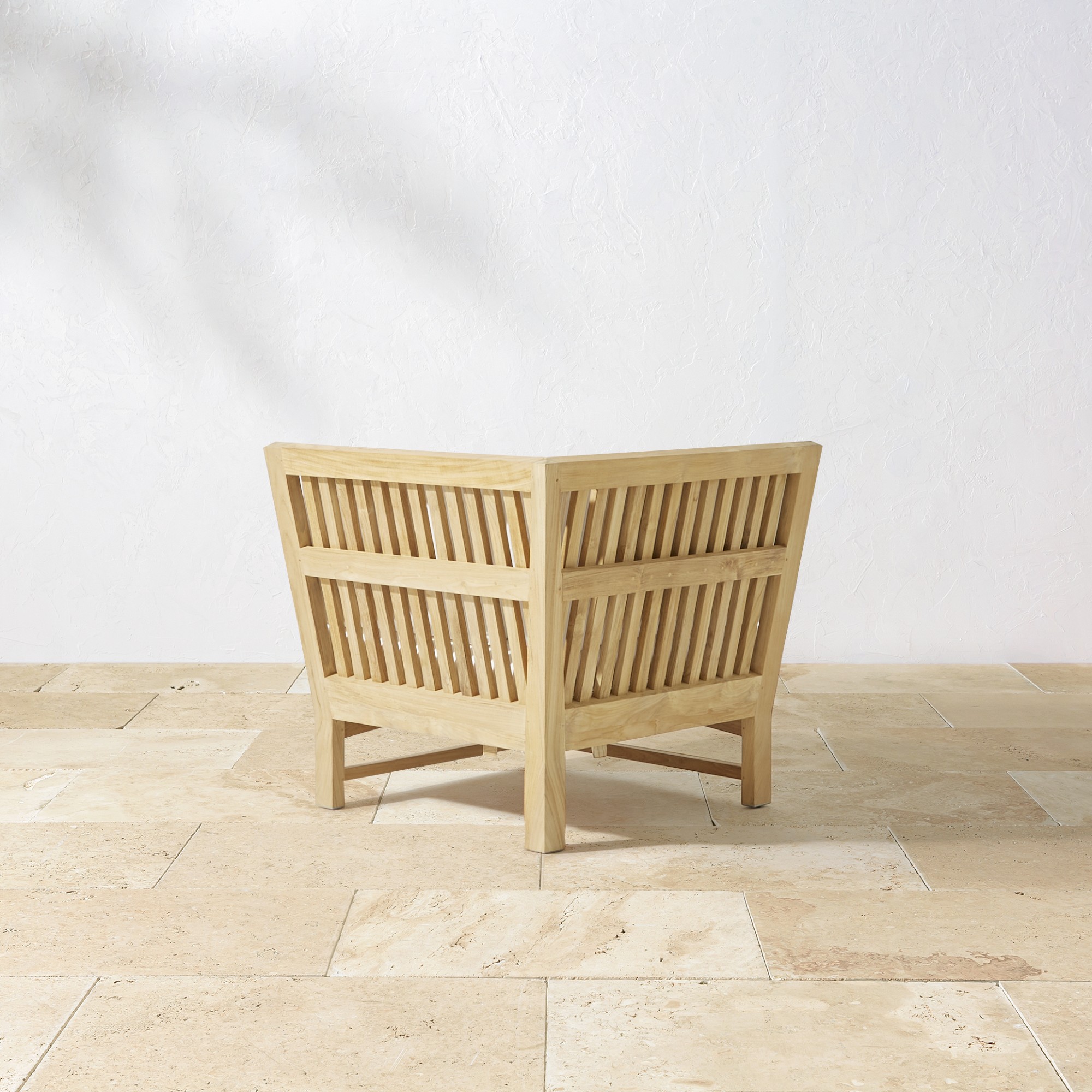 Larnaca Outdoor Natural Teak Customizable Sectional (62