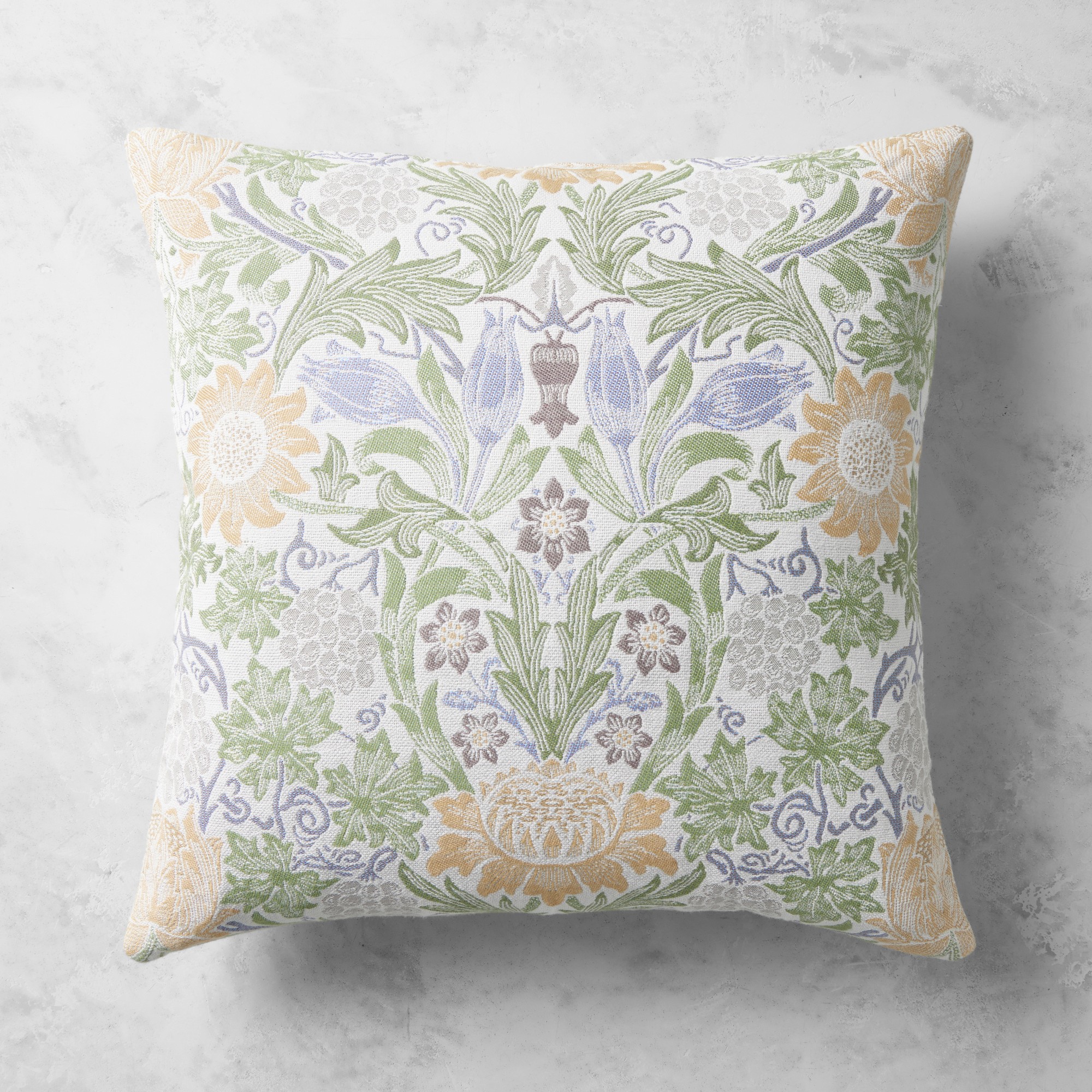 Morris & Co. x Williams Sonoma Home Reversible Performance Pillow Cover, Larkspur