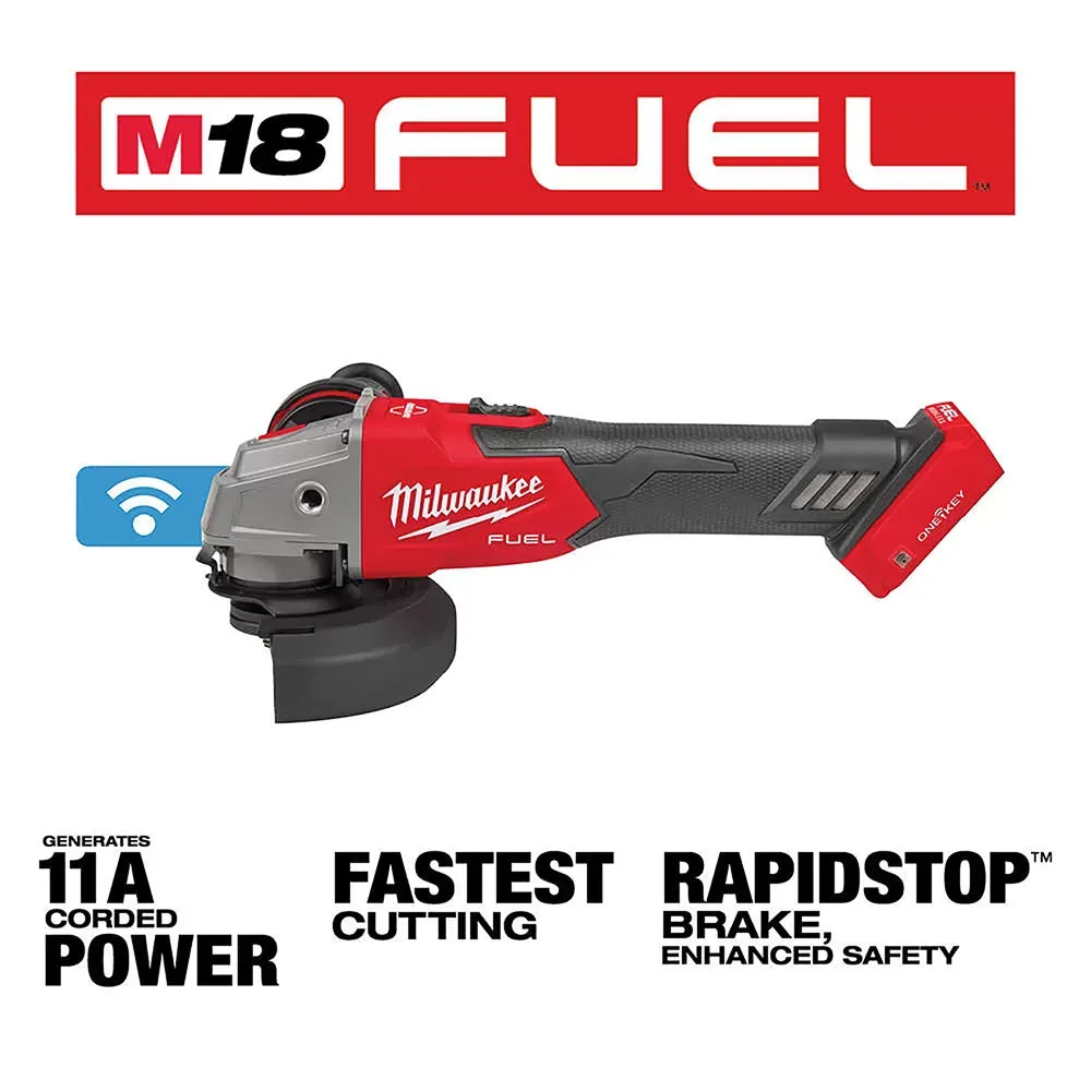 Milwaukee Pre-Sale 2883-20 M18 FUEL 18V Slide Braking Grinder w/ Slide Switch - Bare Tool