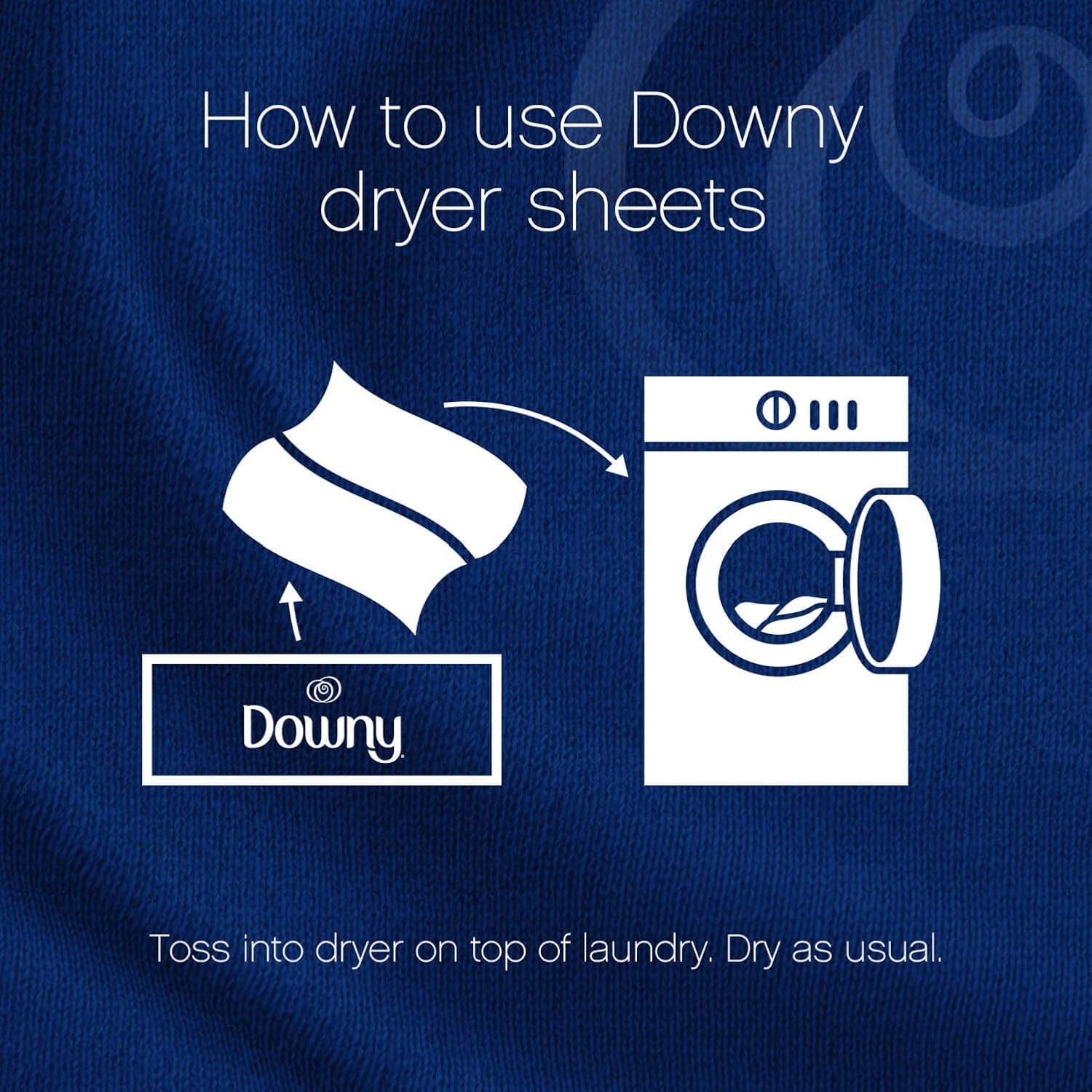 Downy Dryer Sheets Laundry Fabric Softener, April Fresh, 240 count