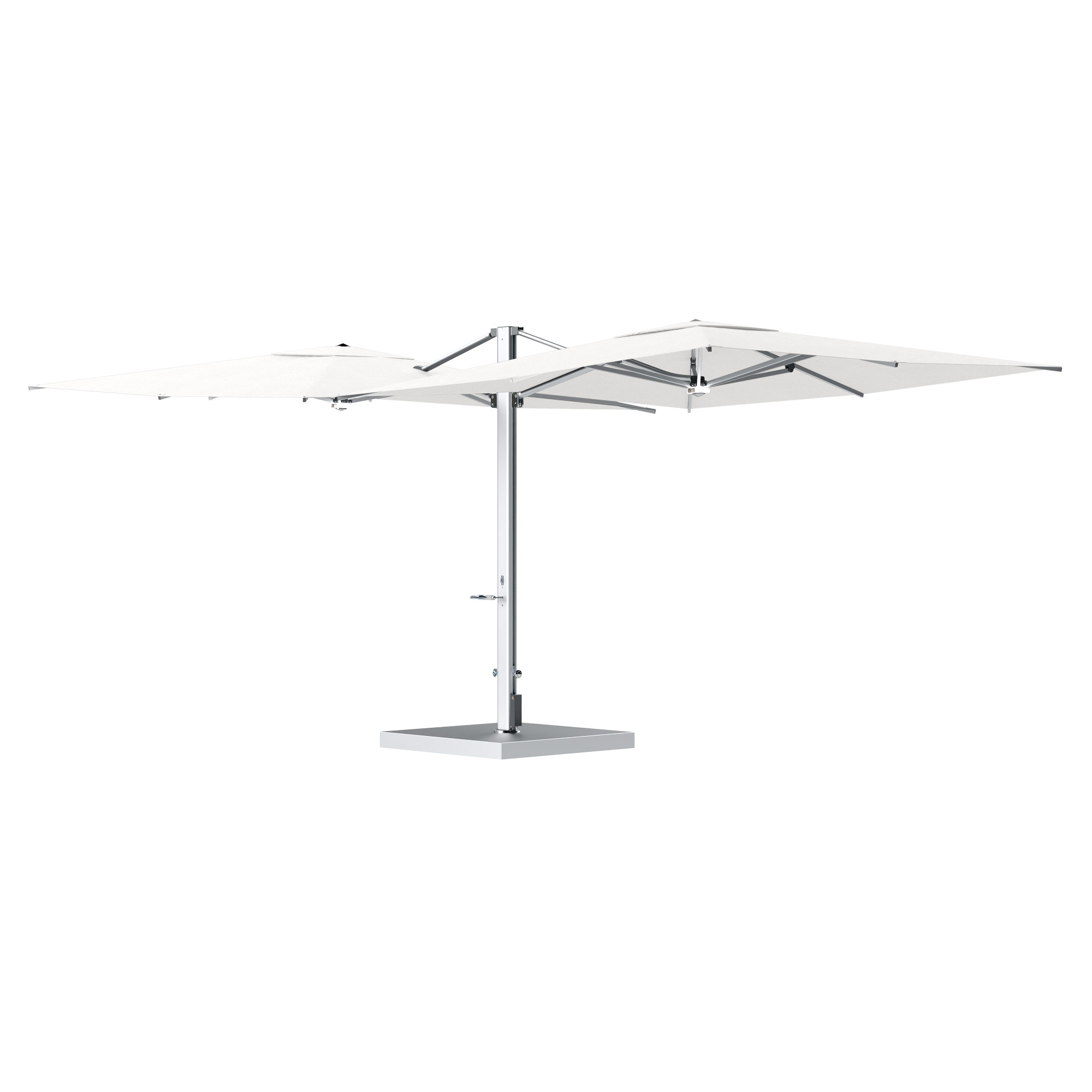 10' Sqaure Performance Dual Cantilever Umbrella