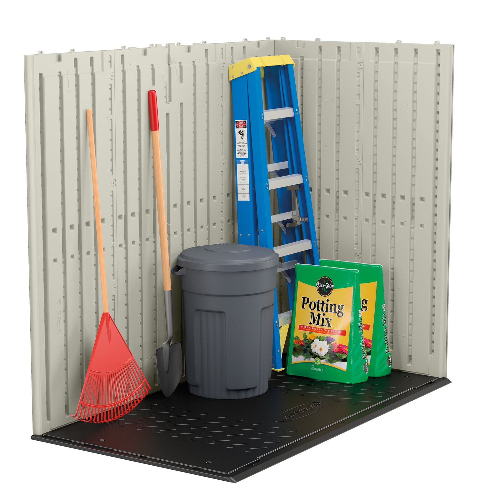 Cascade 7 ft. W x 7 ft. D Plastic Storage Shed