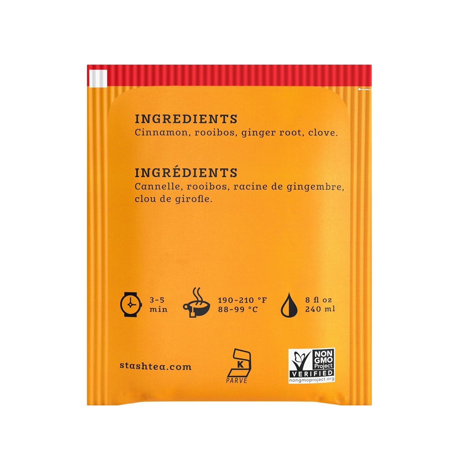 Stash Tea Double Bergamot Earl Grey Black Tea, Box of 100 Tea Bags