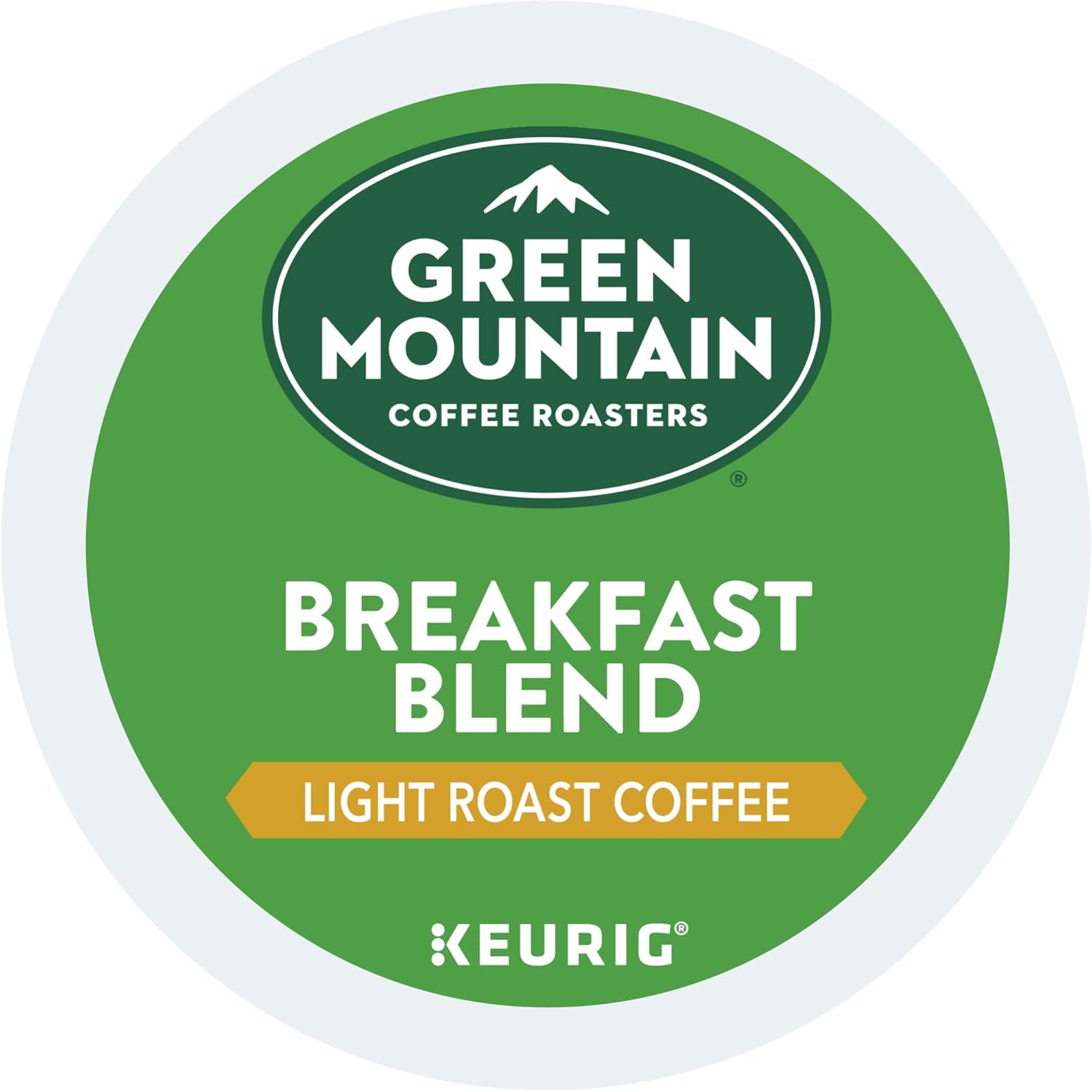 Green Mountain Coffee Roasters Breakfast Blend Single-Serve Keurig K-Cup Pods, Light Roast Coffee, 96 Count