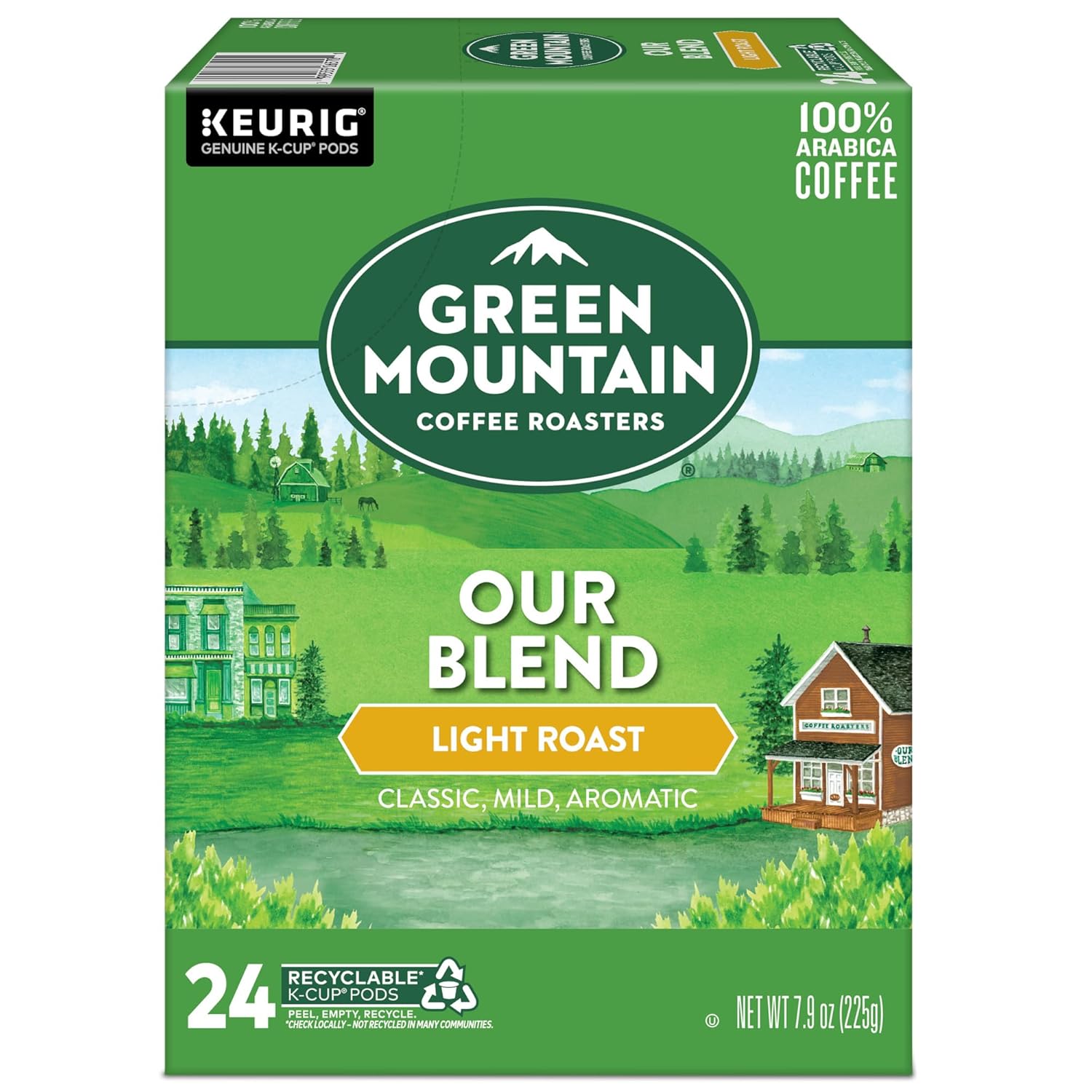 Green Mountain Coffee Roasters Breakfast Blend Single-Serve Keurig K-Cup Pods, Light Roast Coffee, 96 Count