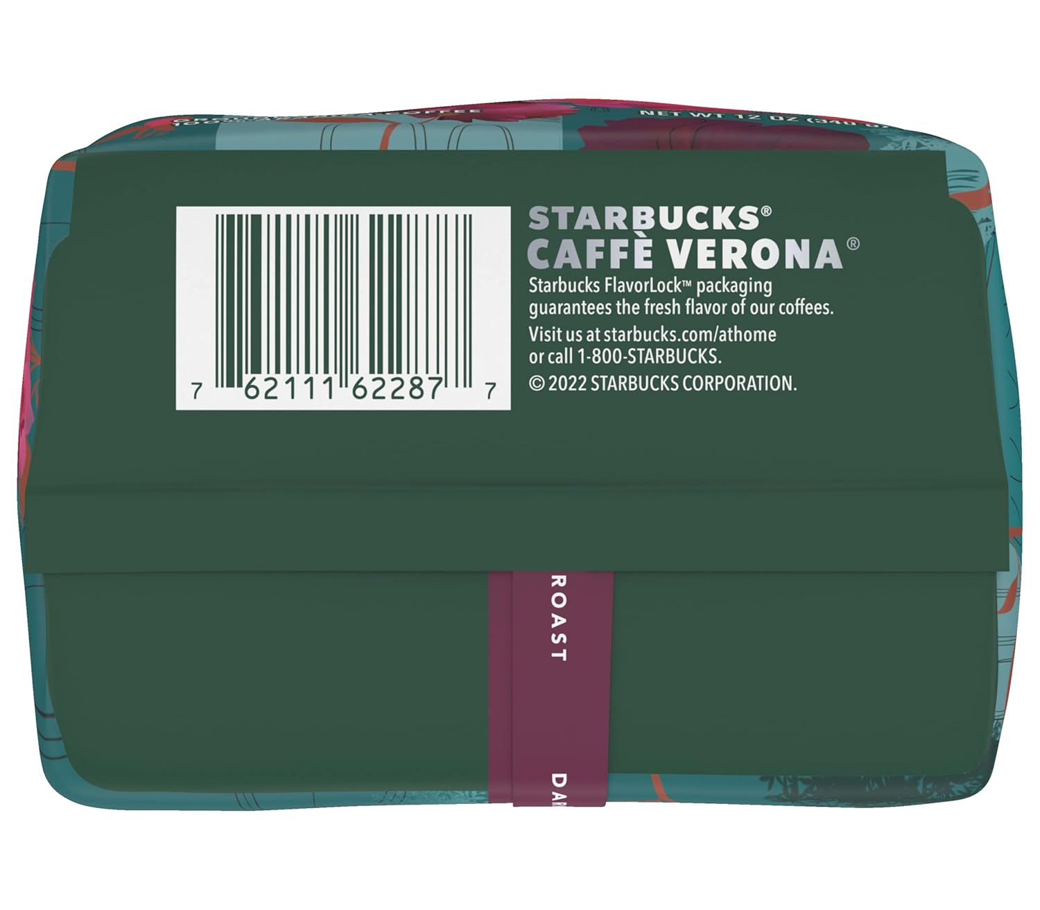 Starbucks Ground Coffee, Dark Roast Coffee, Caffè Verona, 100% Arabica, 1 bag (28 oz)
