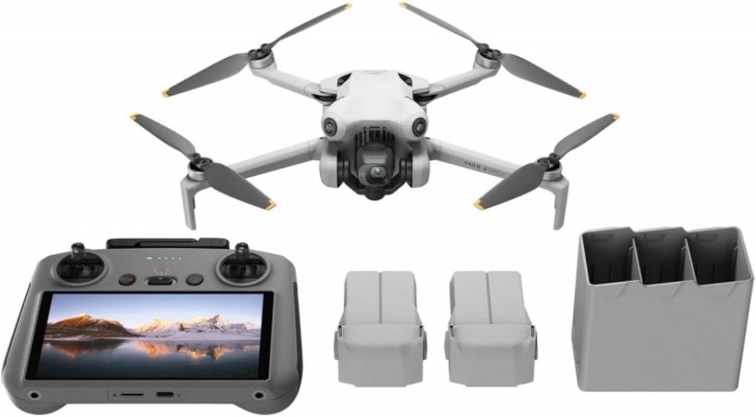 DJI Mini 4 Pro Fly More Combo Plus with DJI RC 2, Drones with Camera for Adults 4K, 3 Intelligent Flight Battery Plus for up to 135 Mins Flight Time, Smart Return to Home, Drone for Beginners