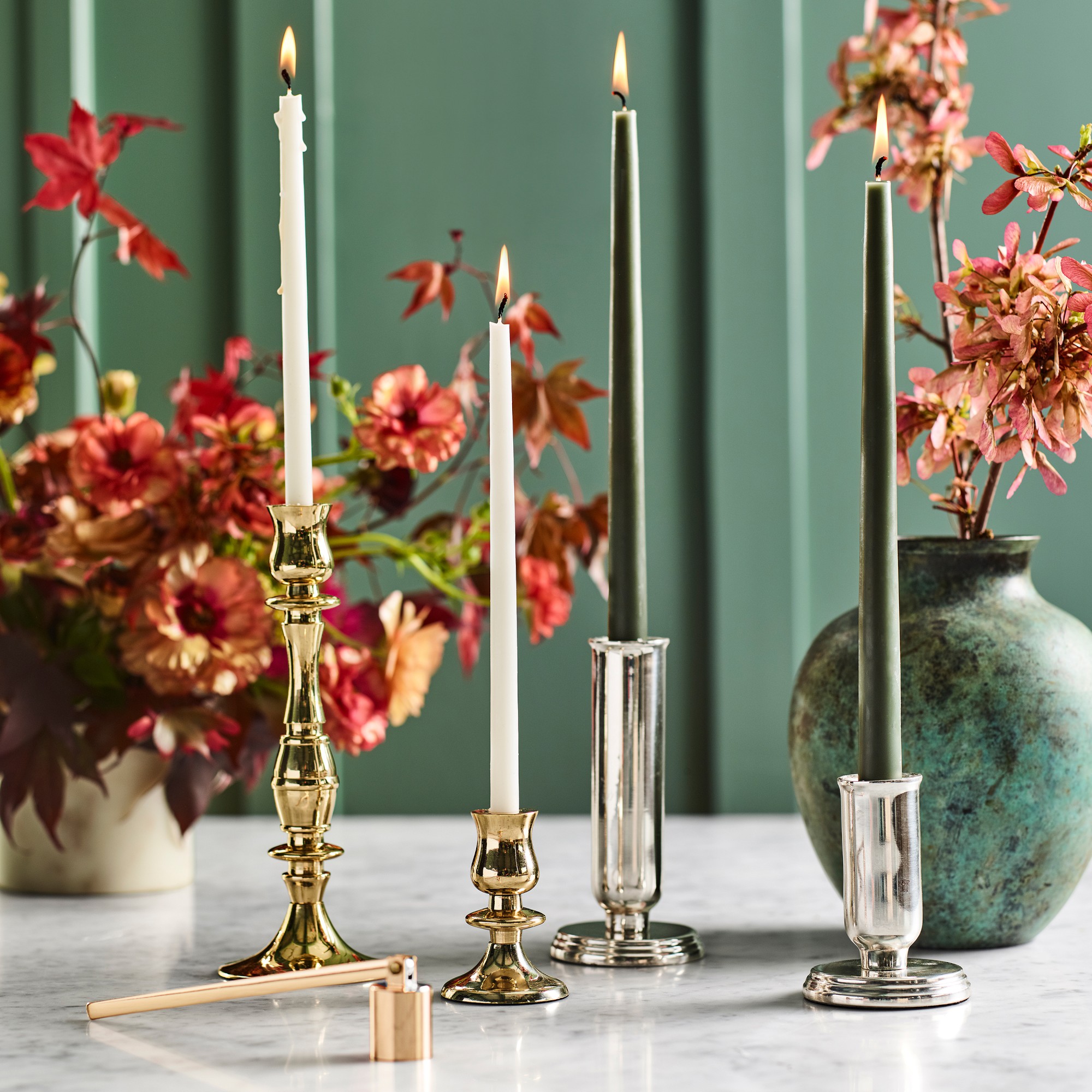 Heirloom Gold Tiny Taper Holders