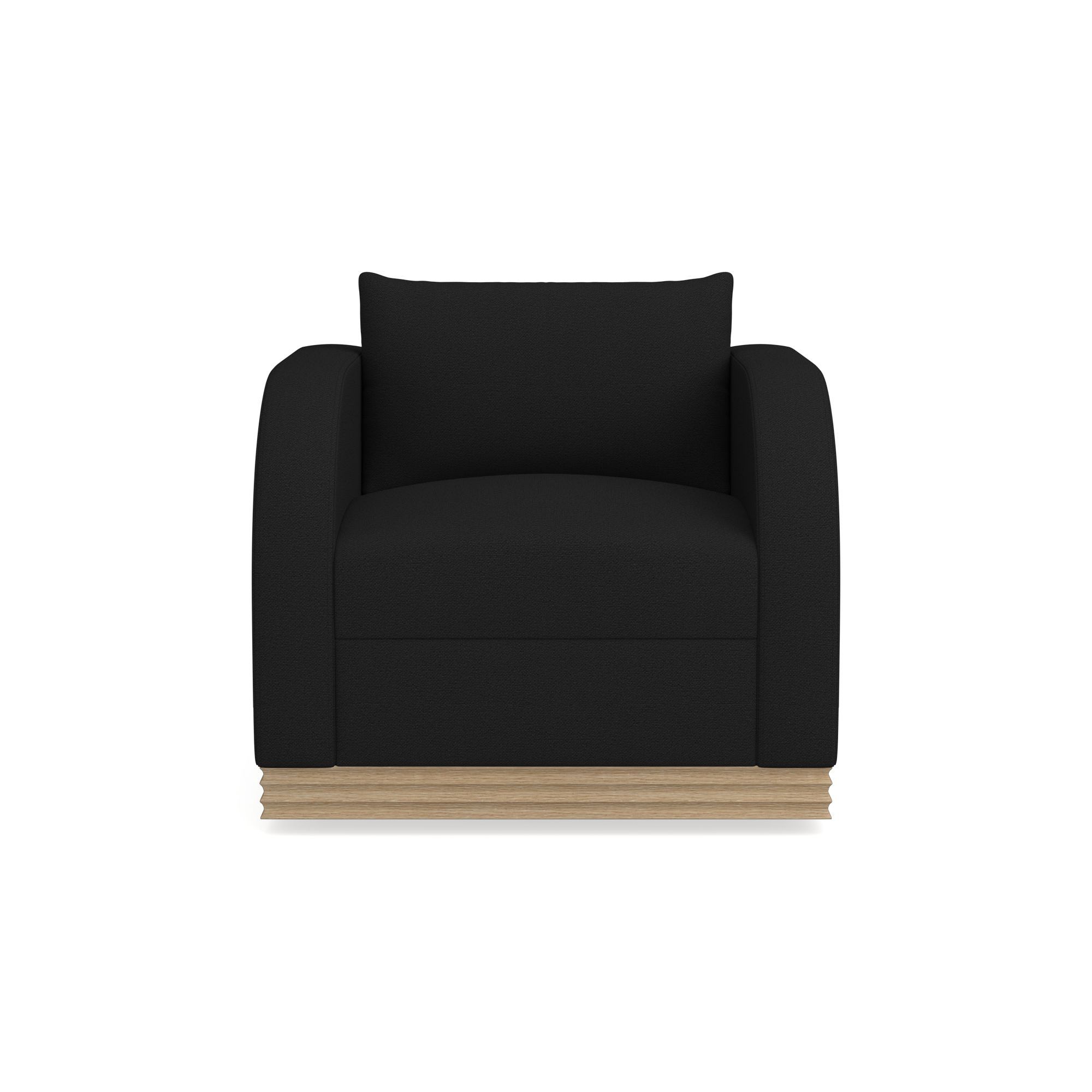 Fluted Base Swivel Armchair