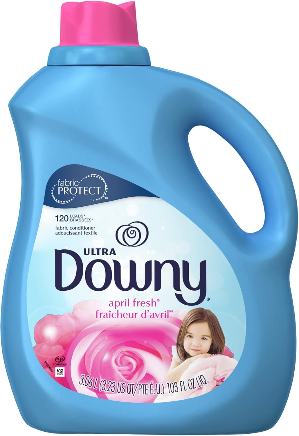 Downy Ultra Laundry Fabric Softener Liquid, April Fresh Scent, 168 Total Loads (Pack of 3)
