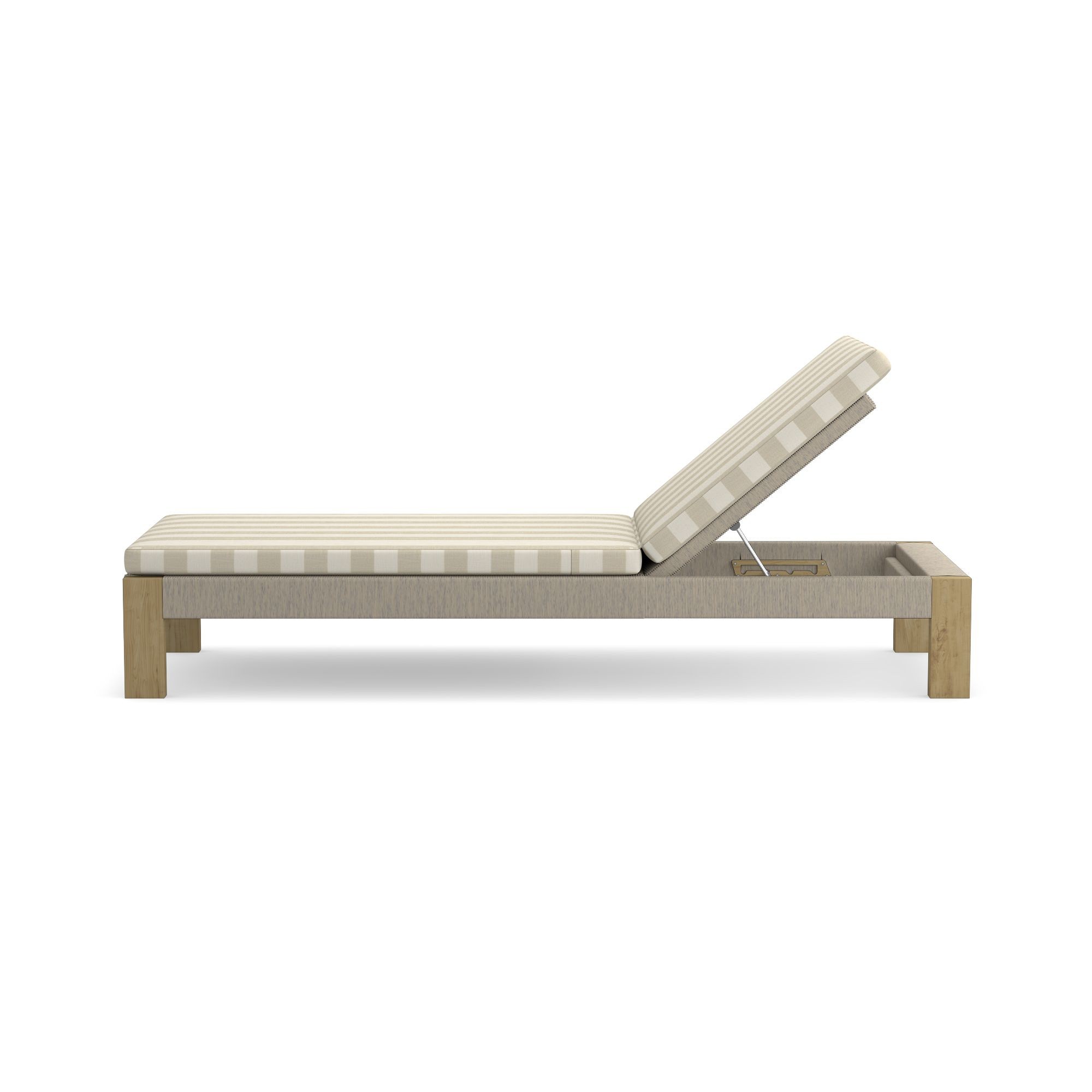 Larnaca Outdoor Teak x All-Weather Weave Chaise Cushions