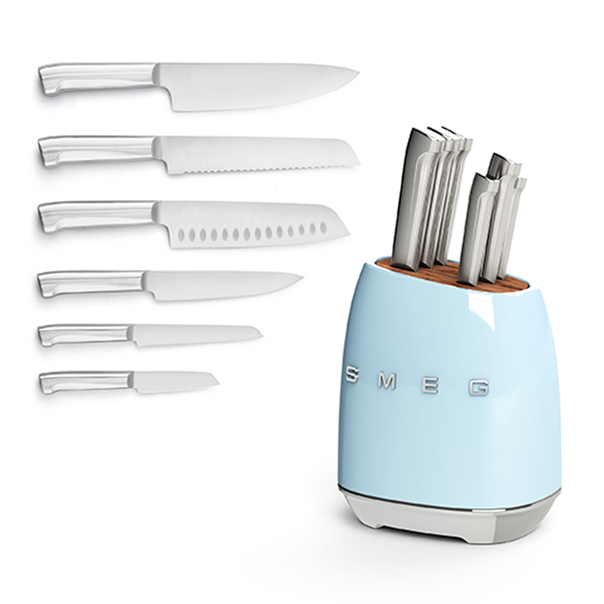 SMEG Knife Block, Set of 6