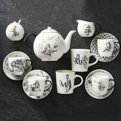 Rory Dobner x Williams Sonoma Alice's Adventures In Wonderland Tea Set Cream & Sugar
