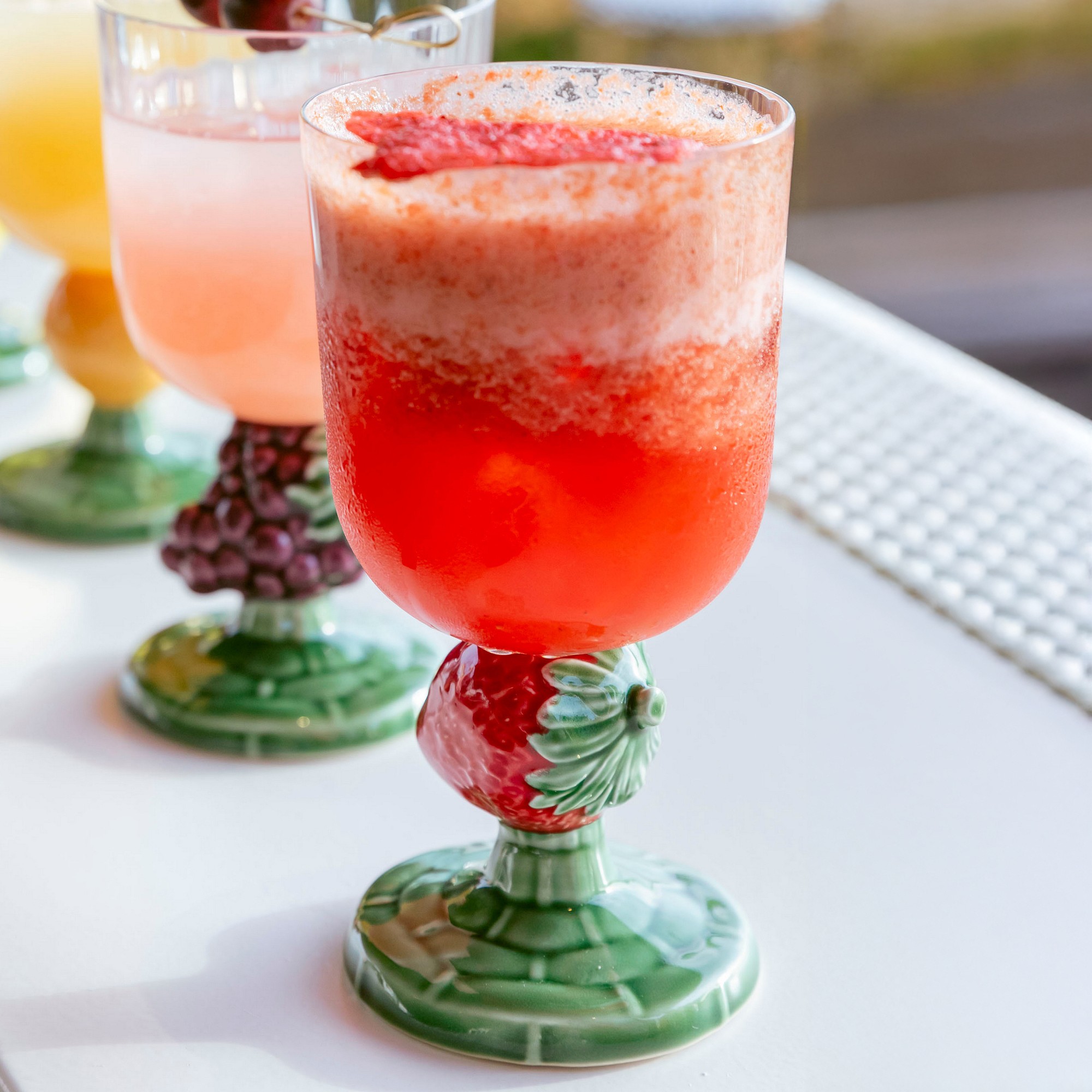 Bordallo Pinheiro Carmen Fruit Goblets, Set of 2