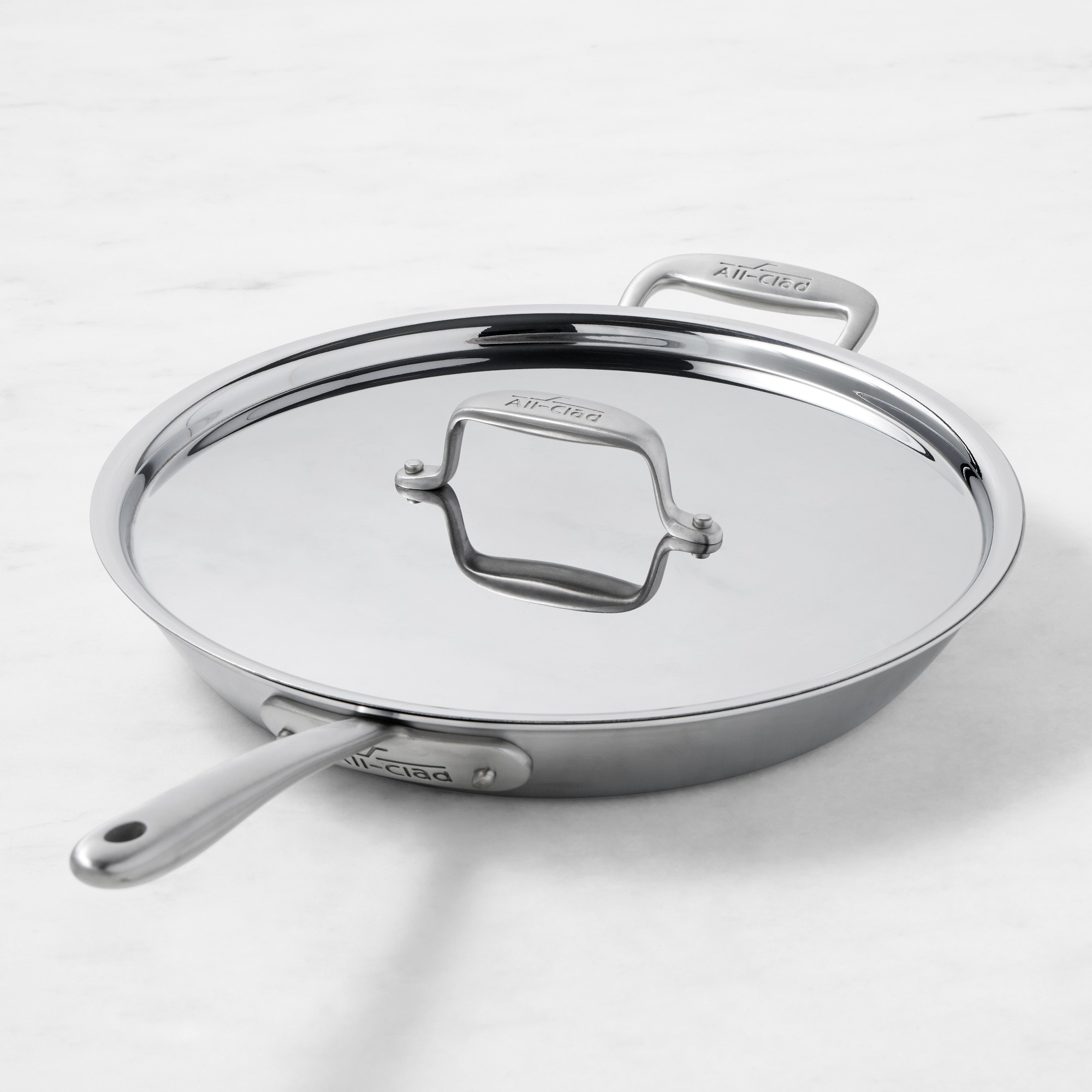 All-Clad Collective Stainless-Steel Covered Fry Pan, 12 1/2