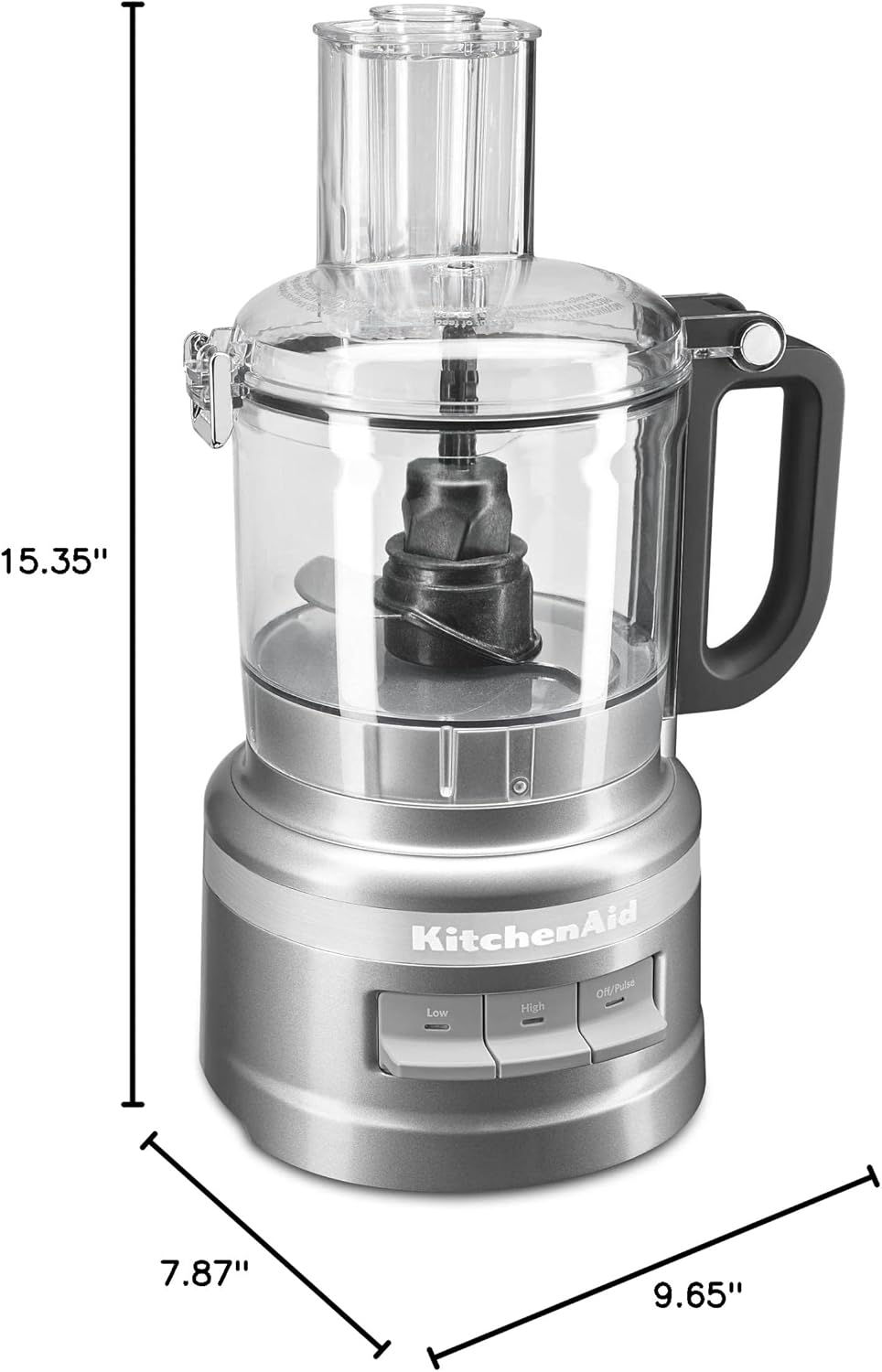KitchenAid KFP0718CU Food Processor, 7 Cup, Contour Silver