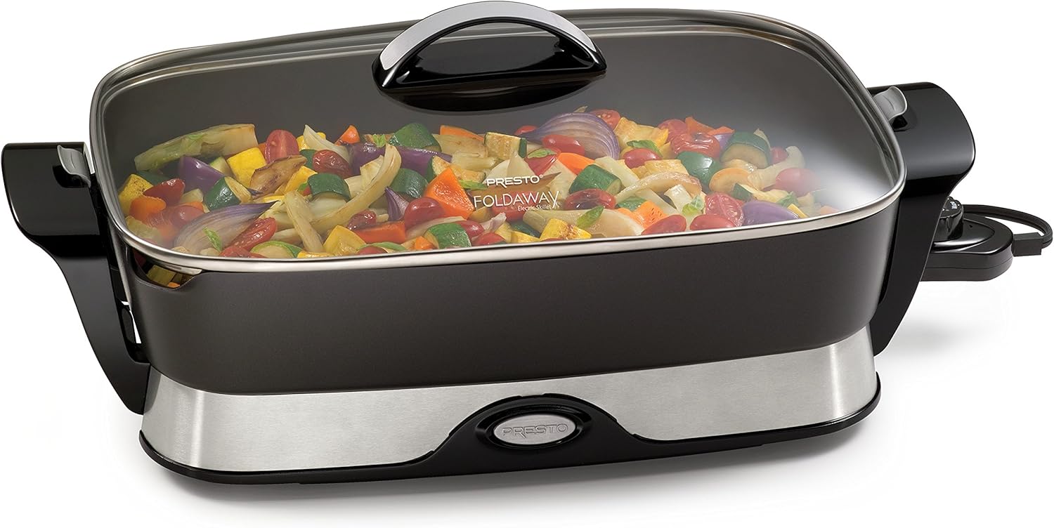 Presto 06852 16-Inch Electric Skillet with Glass Cover