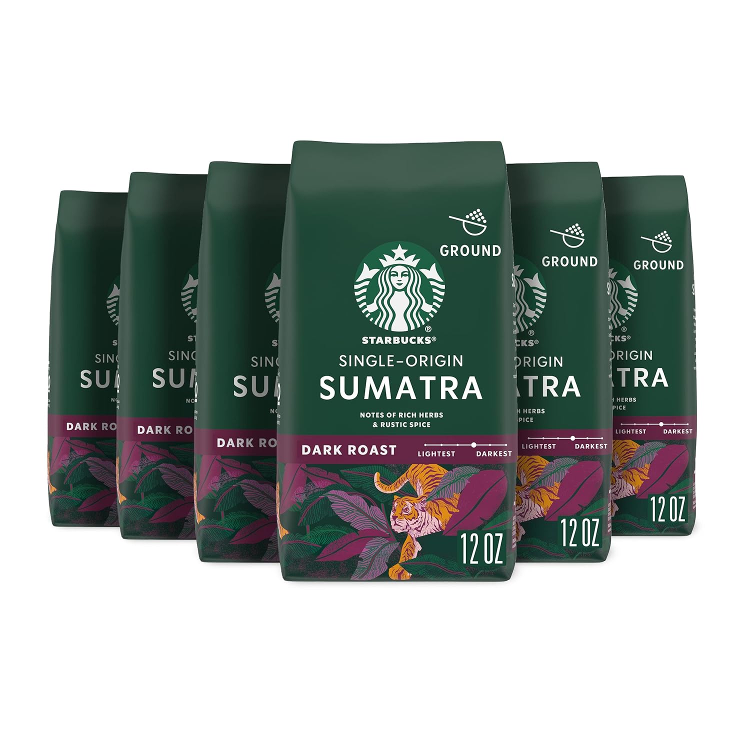 Starbucks Ground Coffee, Dark Roast Coffee, Caffè Verona, 100% Arabica, 1 bag (28 oz)