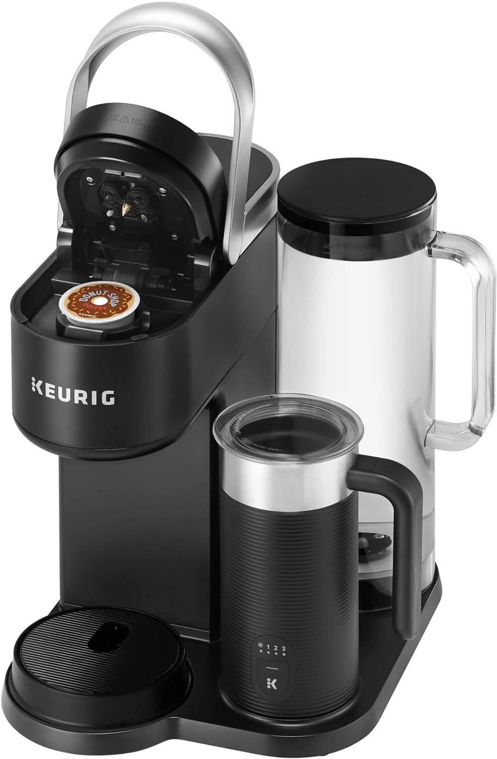 Keurig K-Cafe K-Duo Single Serve Coffee, Latte and Cappuccino Maker, 32 K-Cup Pods, Dark Charcoal