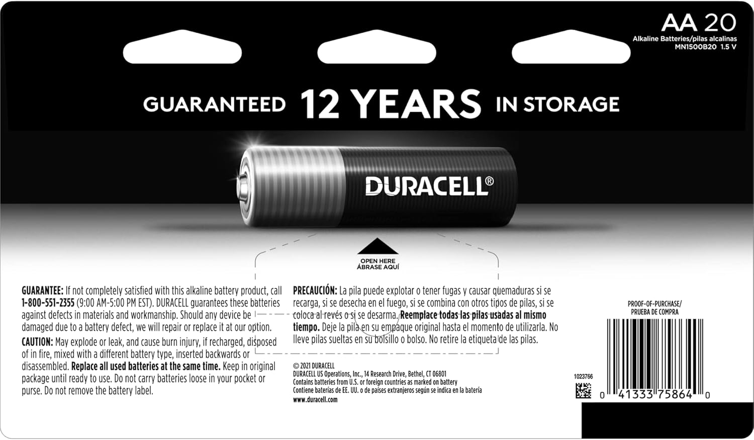 Duracell Coppertop AA Batteries with Power Boost Ingredients, 24 Count Pack Double A Battery with Long-lasting Power, Alkaline AA Battery for Household and Office Devices