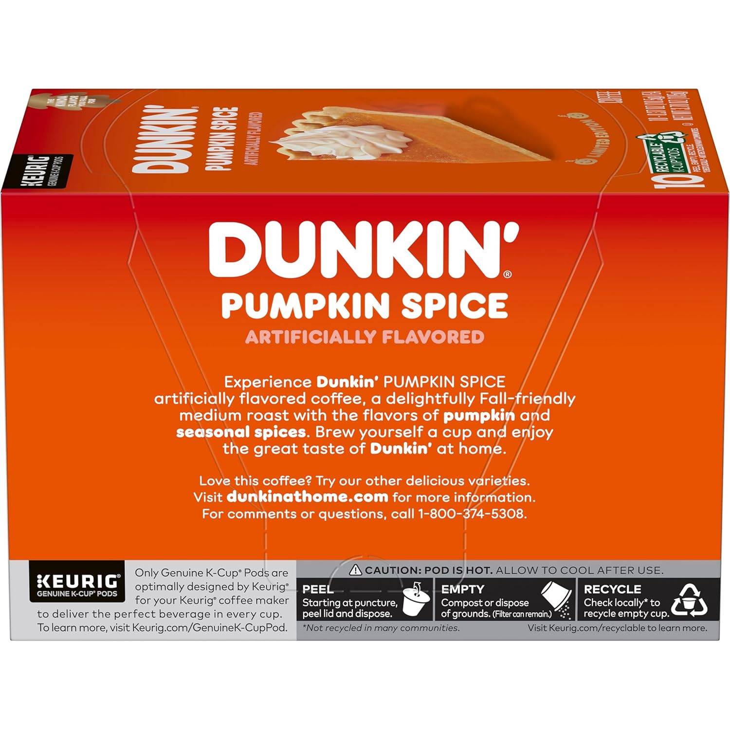 Dunkin' Original Blend Medium Roast Coffee, 60 Keurig K-Cup Pods