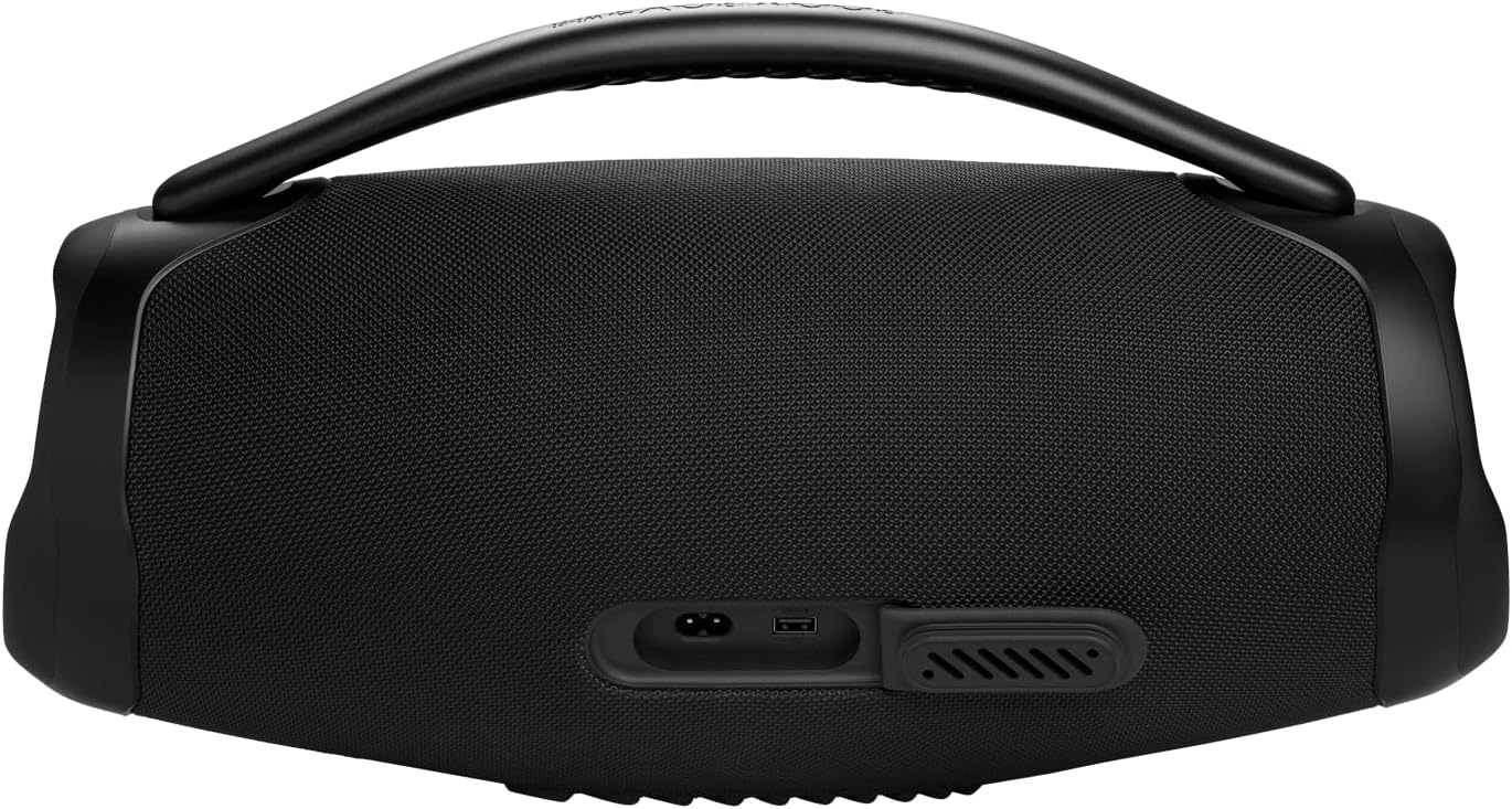 JBL Boombox 3 Black Portable Bluetooth Speaker with Massive Sound, Deepest Bass, IPX7 Waterproof, 24H Playtime, PartyBoost