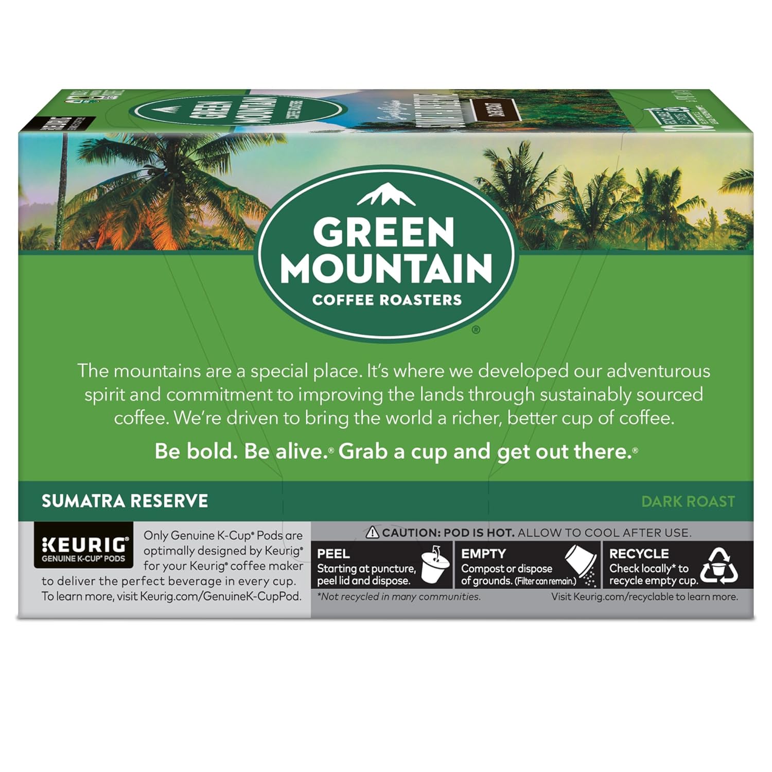 Green Mountain Coffee Roasters Dark Magic Keurig Single-Serve K-Cup Pods, Dark Roast Coffee, 72 Count (6 Packs of 12)