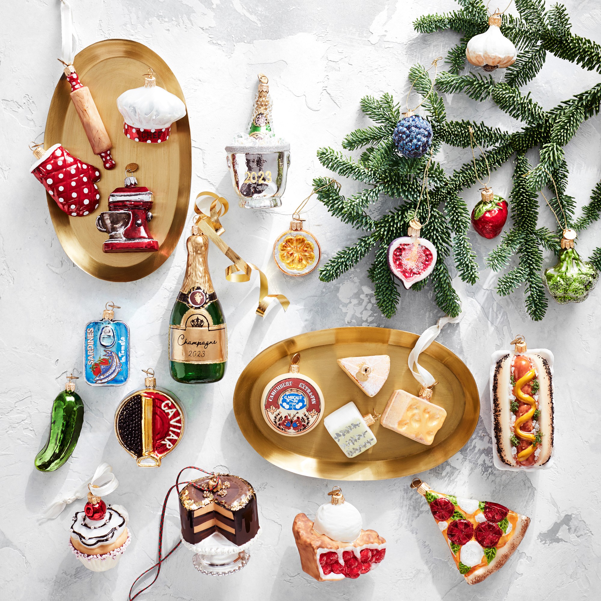 Champagne & Caviar Party Ornaments