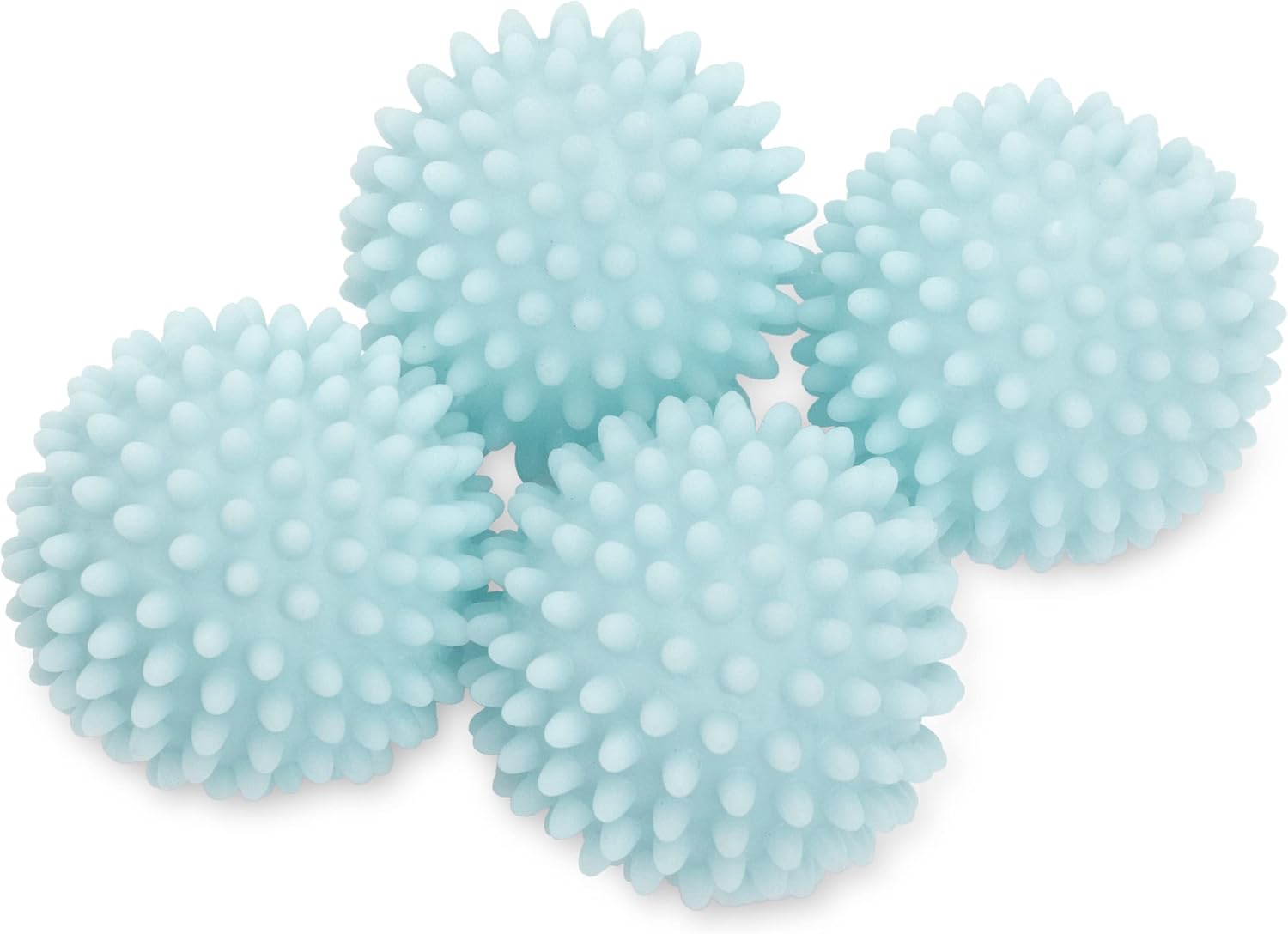 S&T INC. Reusable Dryer Balls, Fabric Softener for Laundry, Blue, 2.5 in, 6 Pack