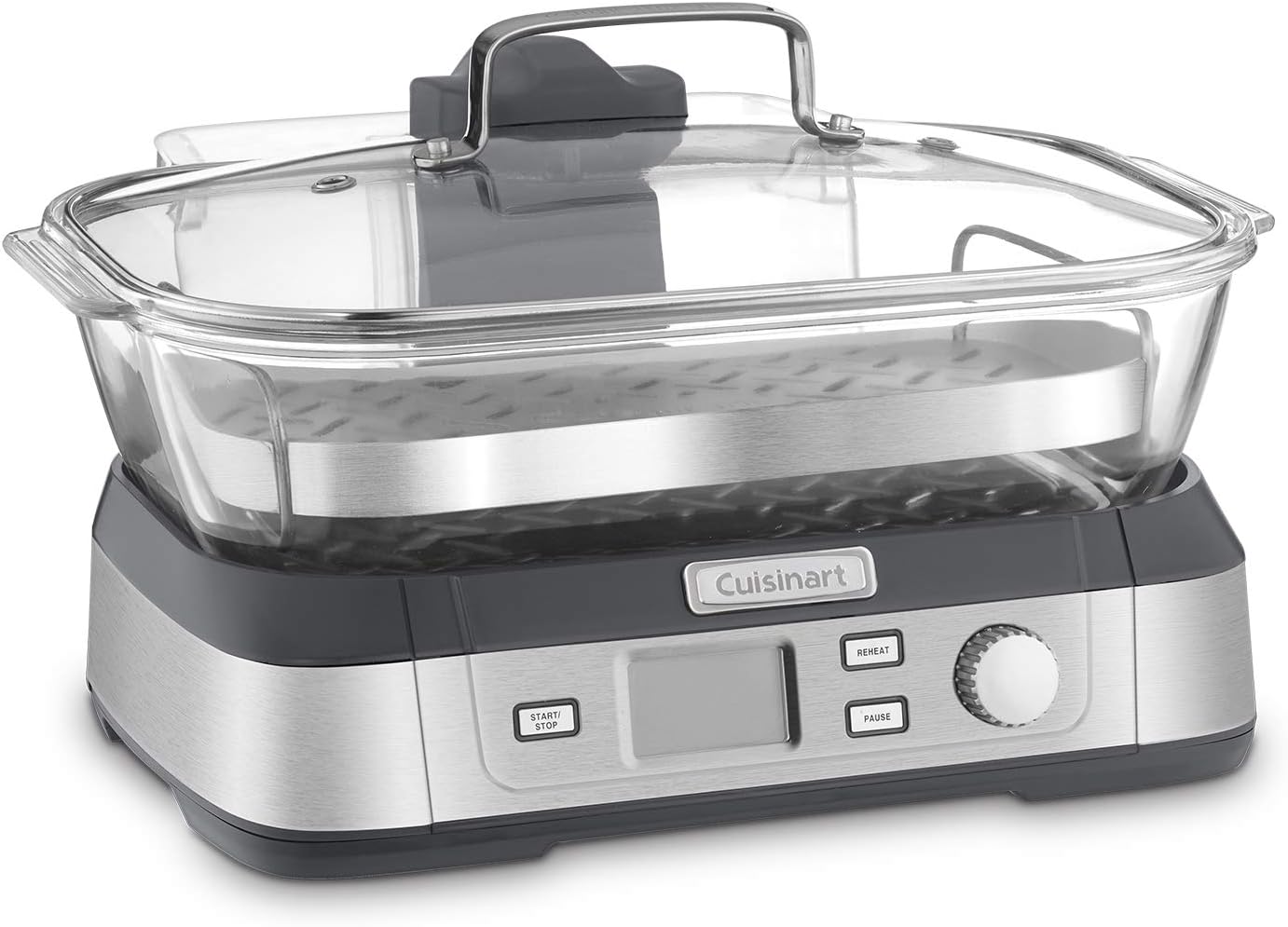 Cuisinart STM-1000 Cook Fresh Digital Glass Steamer, One Size, Stainless Steel