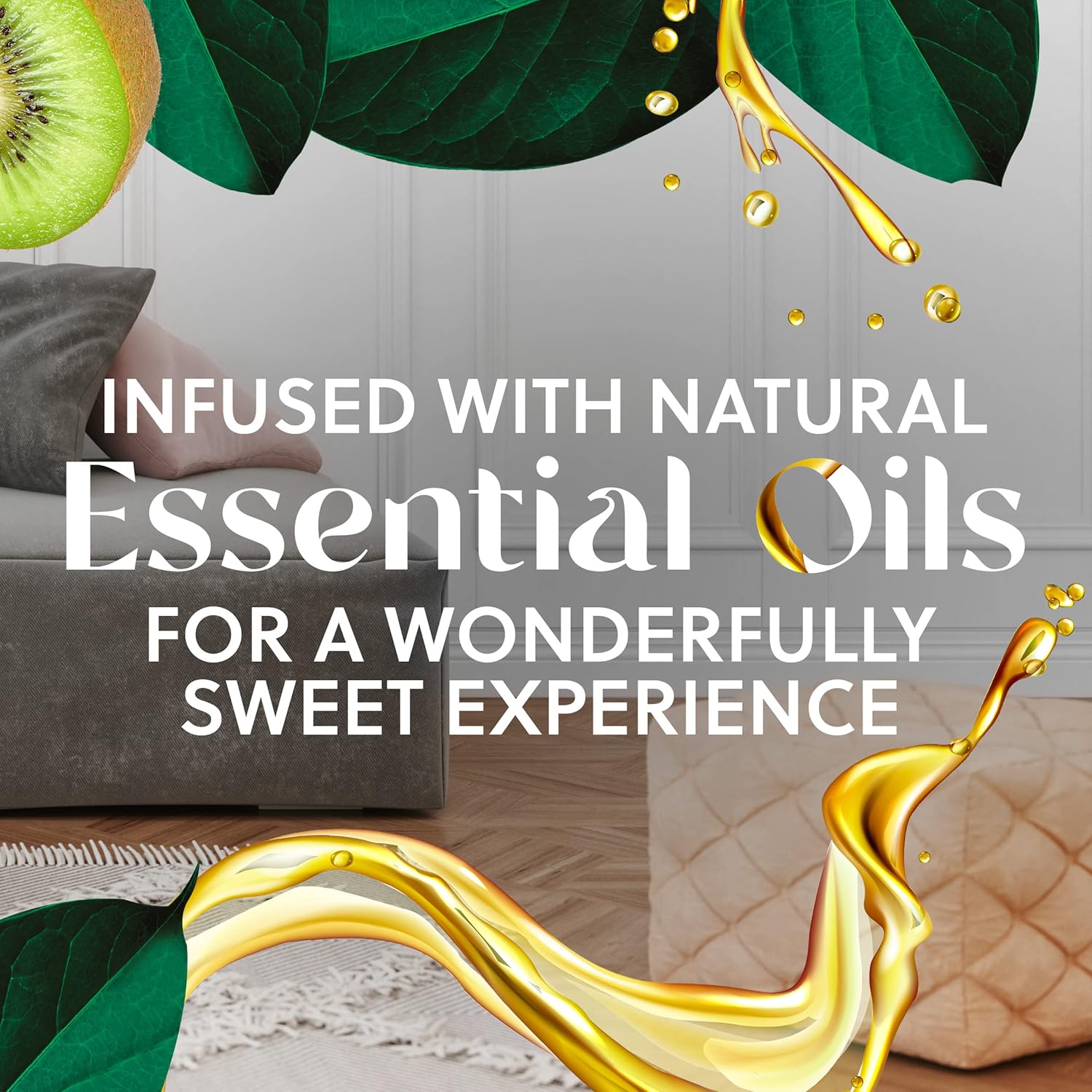 Air Wick Plug in Scented Oil Refill, 5 ct, Fresh Watermelon & Berries, Air Freshener, Essential Oils, Spring Collection