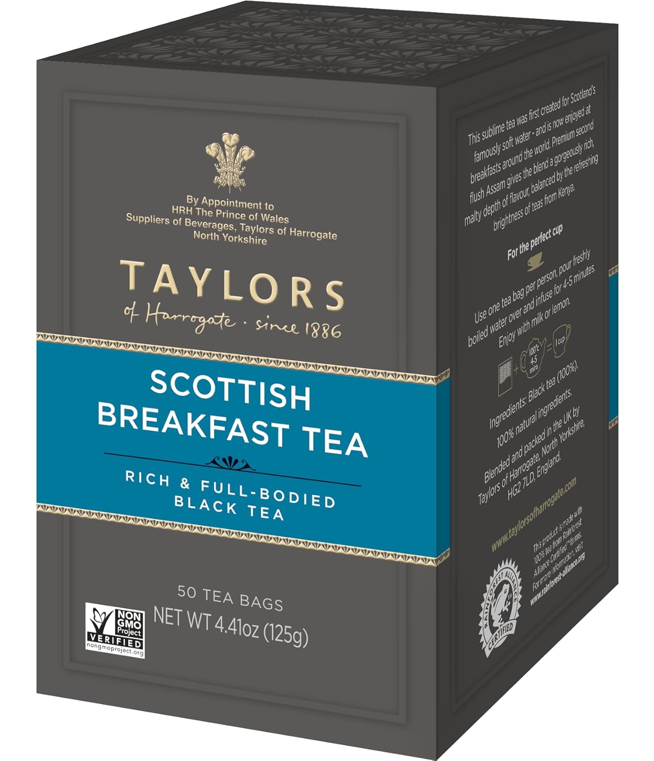 Taylors of Harrogate Organic Peppermint Herbal Tea, 50 Count