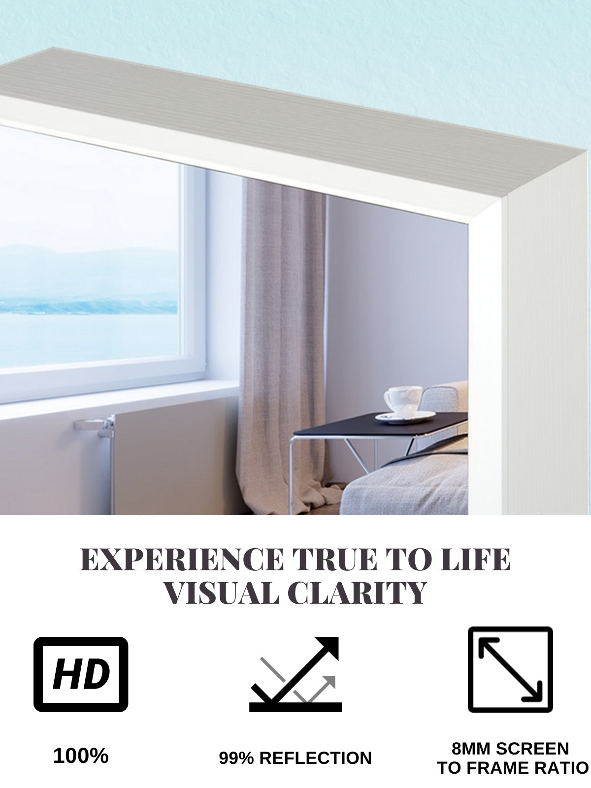 Full Length Mirror Laura Jewelry Armoire - White (Standing / Wall mounted)