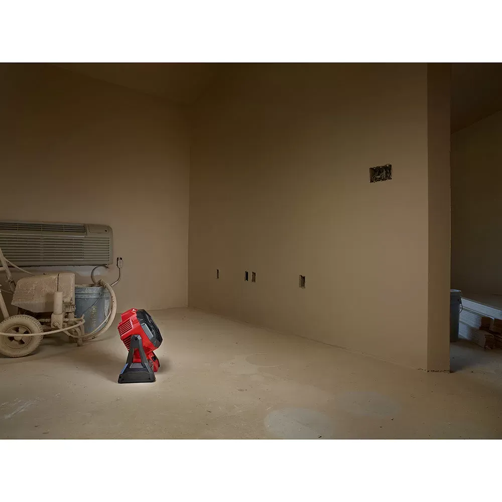 Milwaukee 0886-20 M18 18V 2,350-Rpm Adjustable Jobsite Fan w/Adapter - Bare Tool