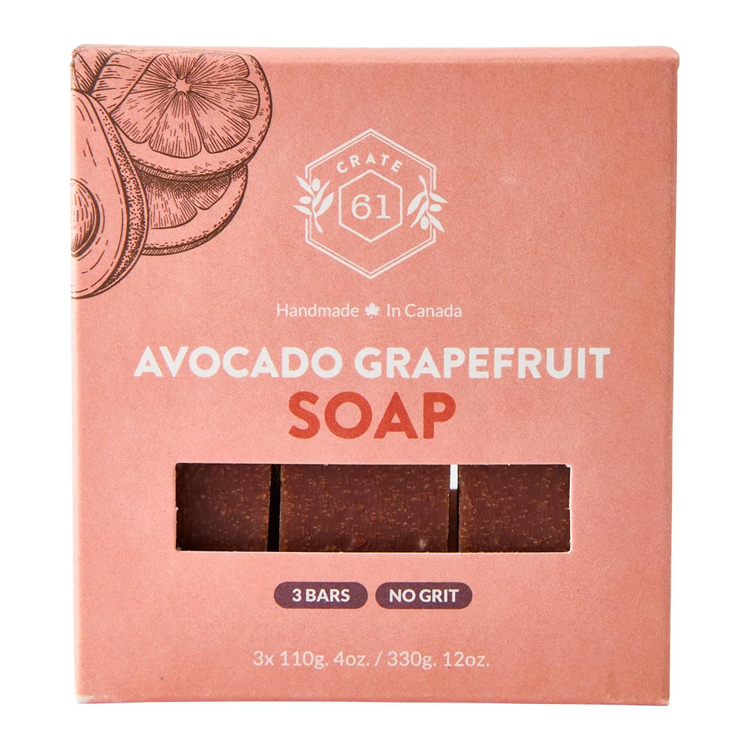 Handmade Vegan Natural Bar Soap Cold Pressed For Face And Body, With Premium Essential Oils, Eucalyptus & Peppermint For Men And Women 3 Pack (Lavender)