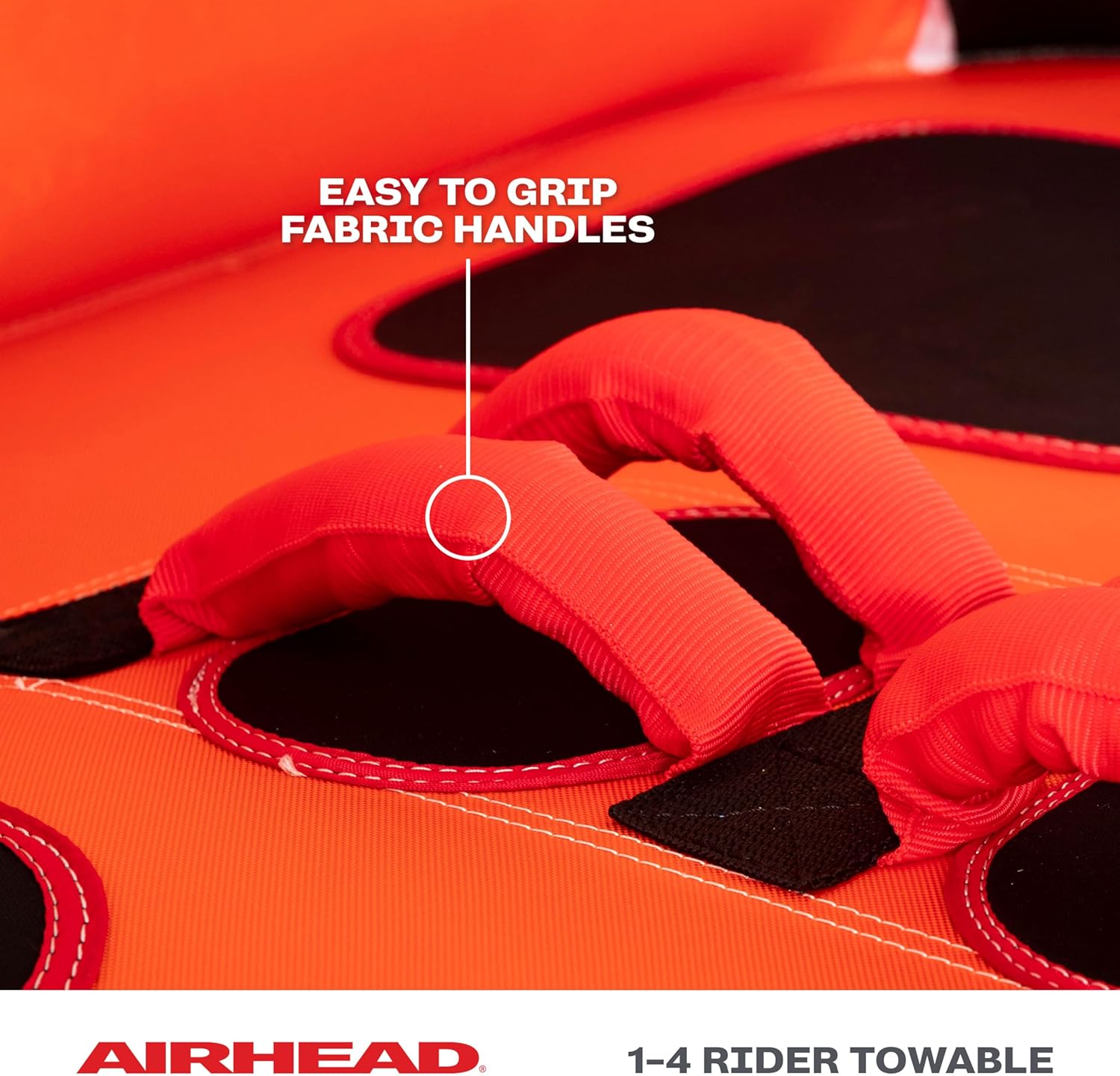 Airhead Mable Inflatable Towable Tube, 1-4 Rider Models, Dual Tow Points, Full Nylon Cover, EVA Foam Pads, Patented Speed Valve, Boat Tubes and Towables