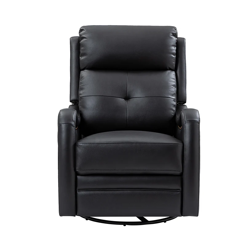 Amelia Genuine Leather Swivel Rocker Recliner