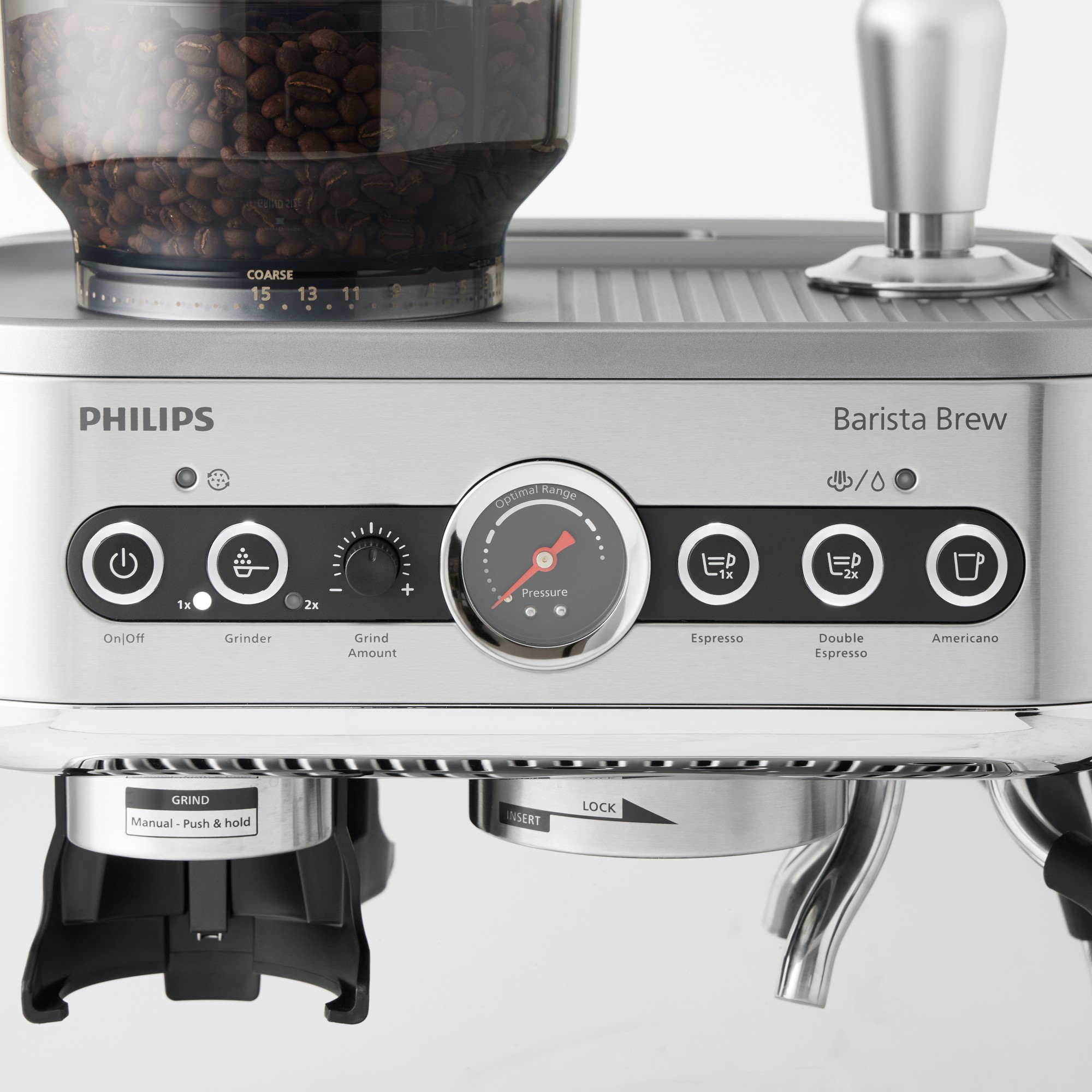 Philips Barista Brew Semi Automatic 3200 Series with Dual Bean Container