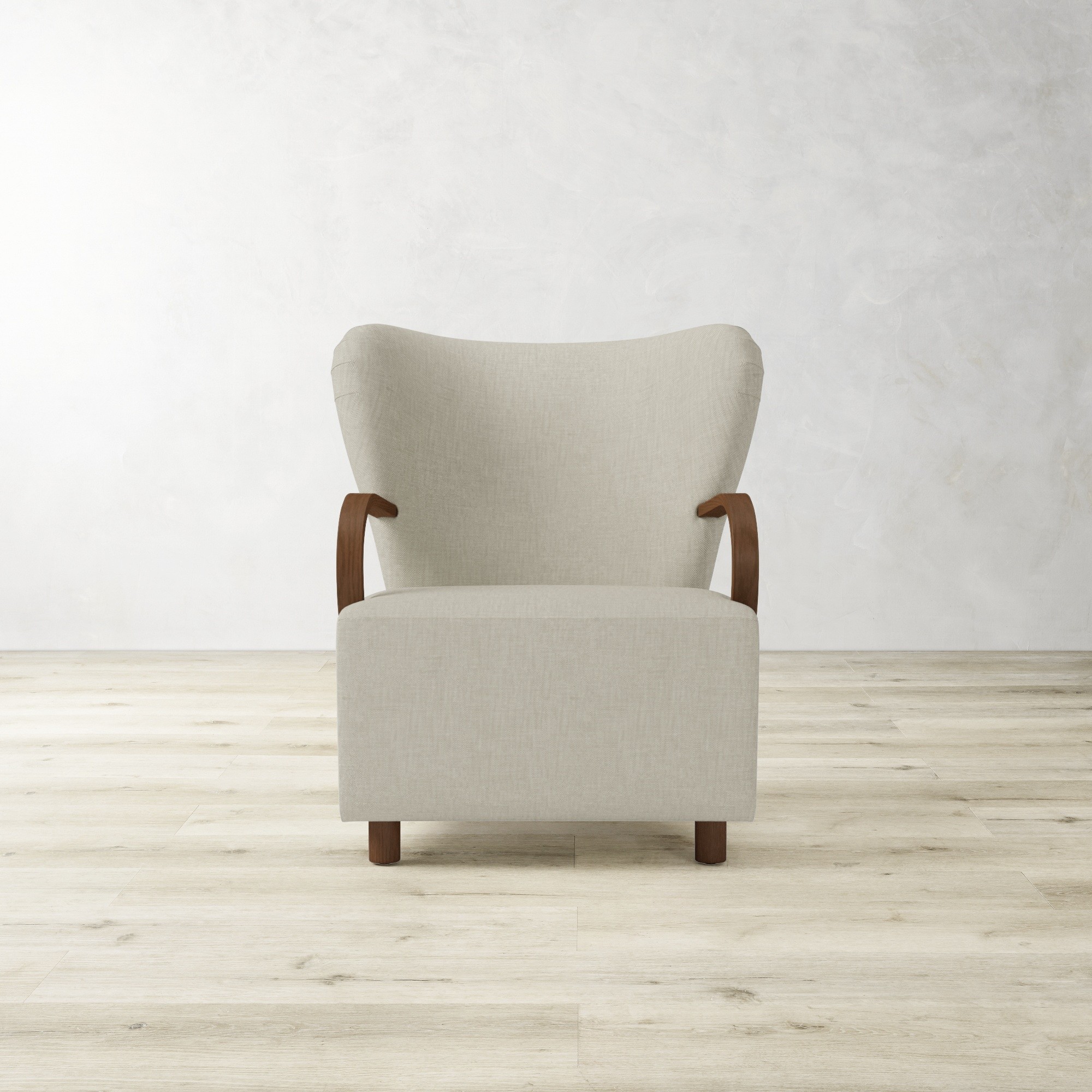Corban Bentwood Upholstered Occasional Chair