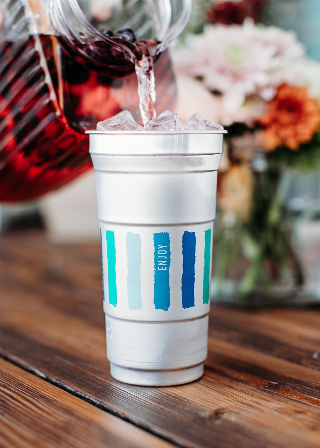 Ball Aluminum Cup Recyclable Party Cups, 20 oz. Cup, 30 Cups Per Pack