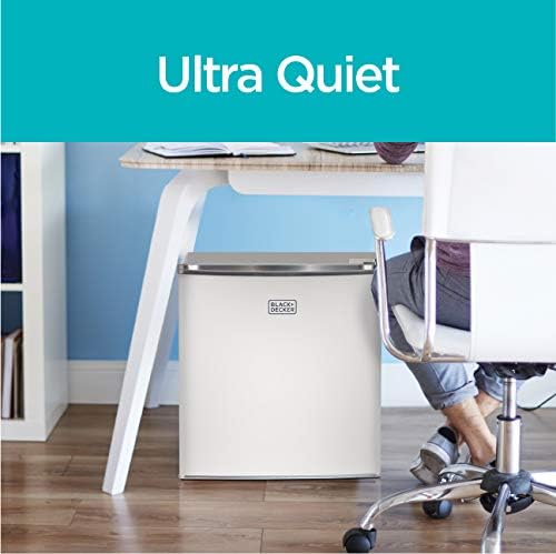 BLACK+DECKER BCRK17B Compact Refrigerator Energy Star Single Door Mini Fridge with Freezer, 1.7 Cubic Feet, Black