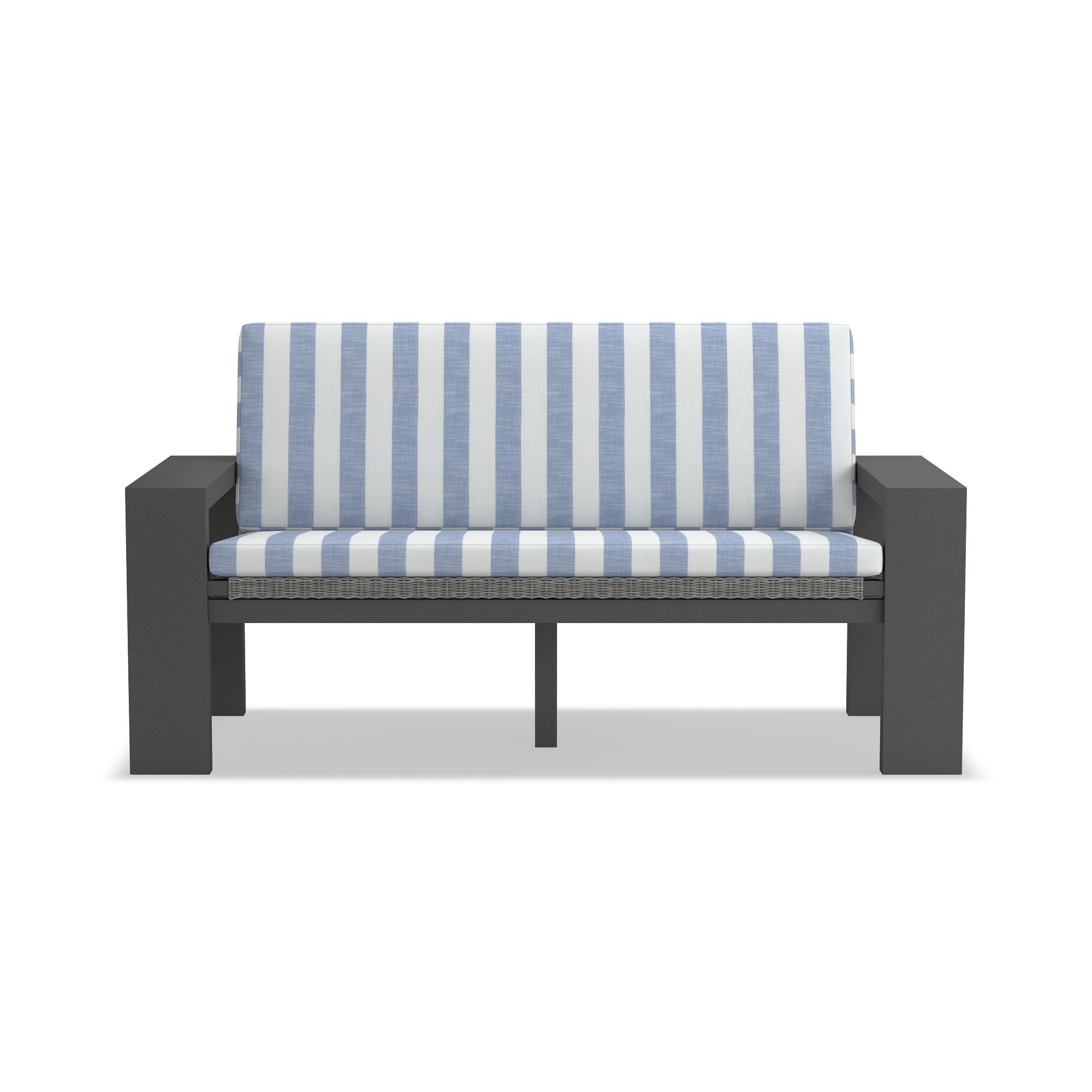Larnaca Outdoor Metal All-Weather-Weave Loveseat Cushion