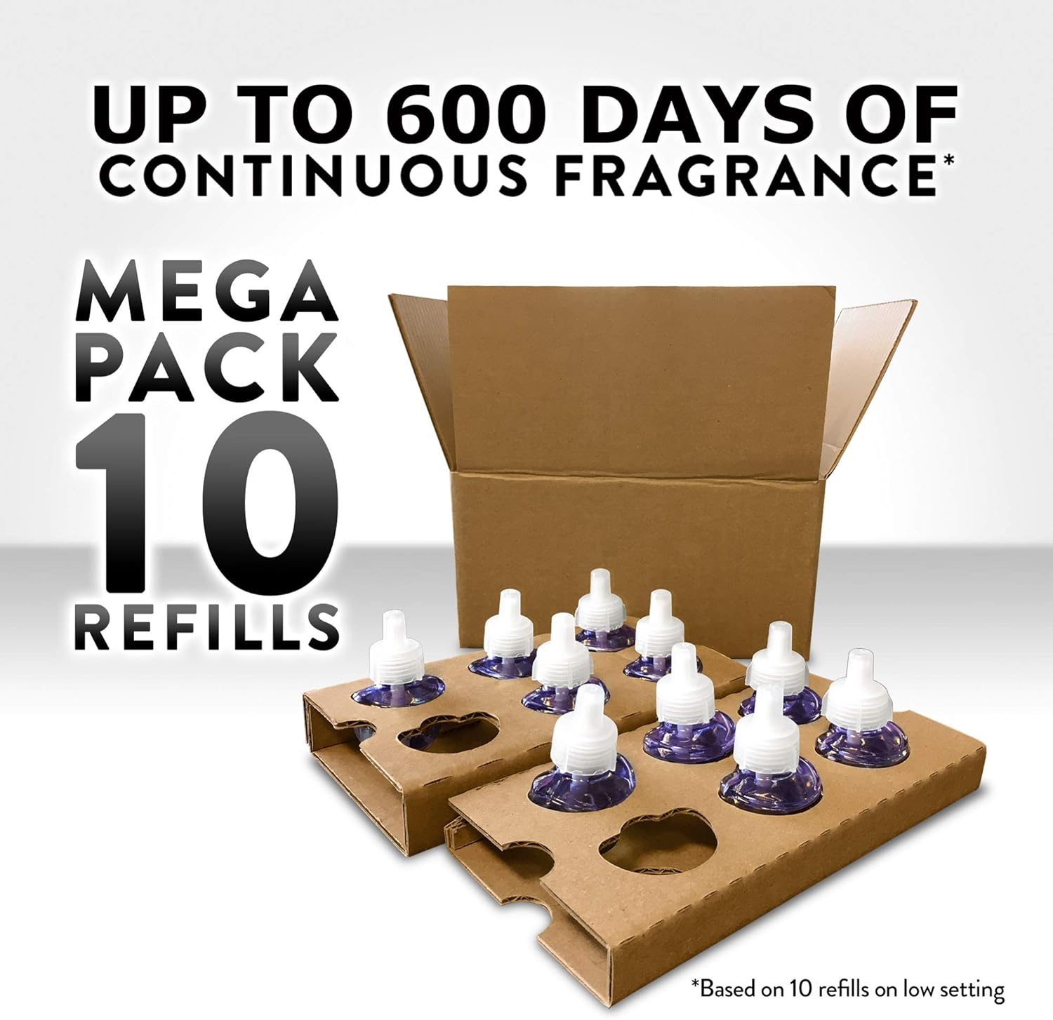 Air Wick Plug in Scented Oil Refill, 10ct, Lavender & Chamomile, Air Freshener, Essential Oils, Eco Friendly