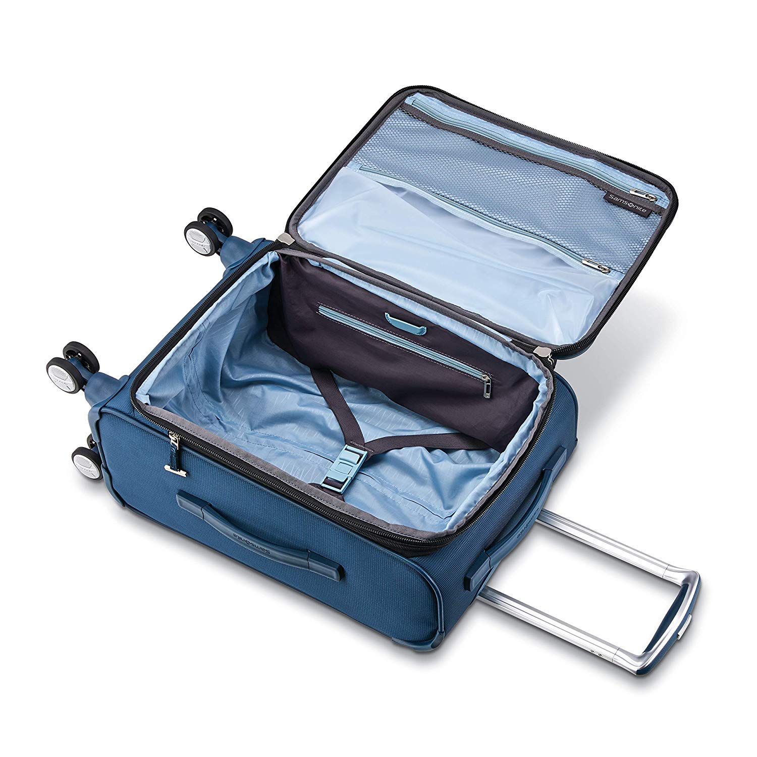 Samsonite Solyte DLX Carry on Expandable Spinner Mediterranean Blue