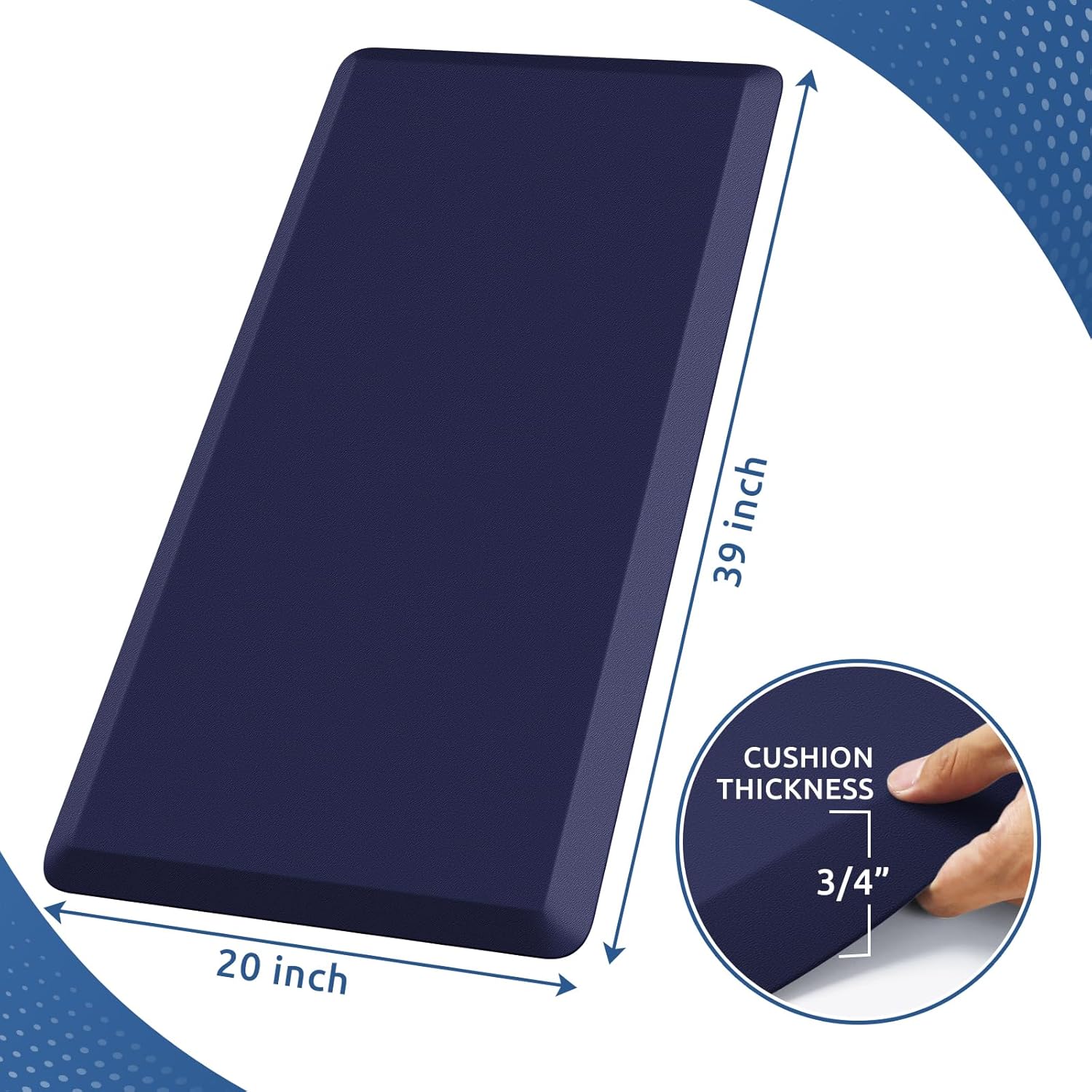 KitchenClouds Kitchen Mat Cushioned Anti Fatigue Rug 17.3