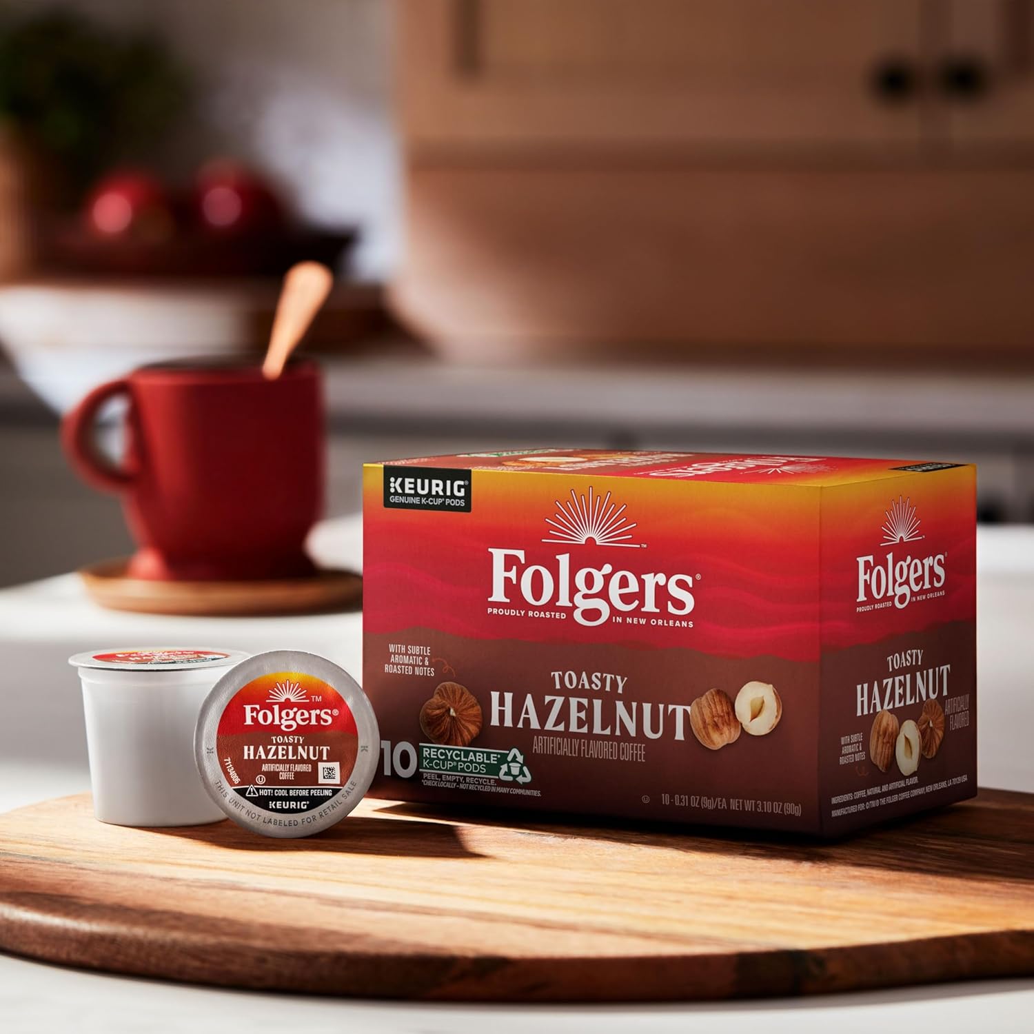 Folgers Classic Roast Medium Roast Coffee, 72 Keurig K-Cup Pods