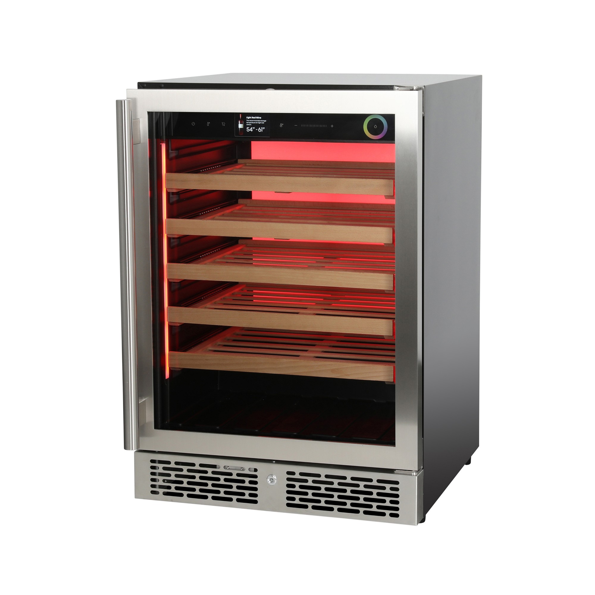 Vinoglow Backlit Undercounter Glass Wine Cooler