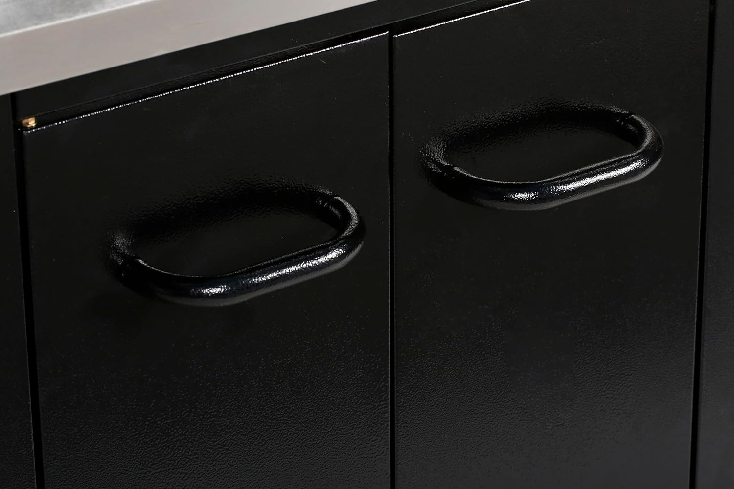 MASTER COOK Gas Grill, BBQ 4-Burner Cabinet Style Grill Propane with Side Burner, Stainless Steel