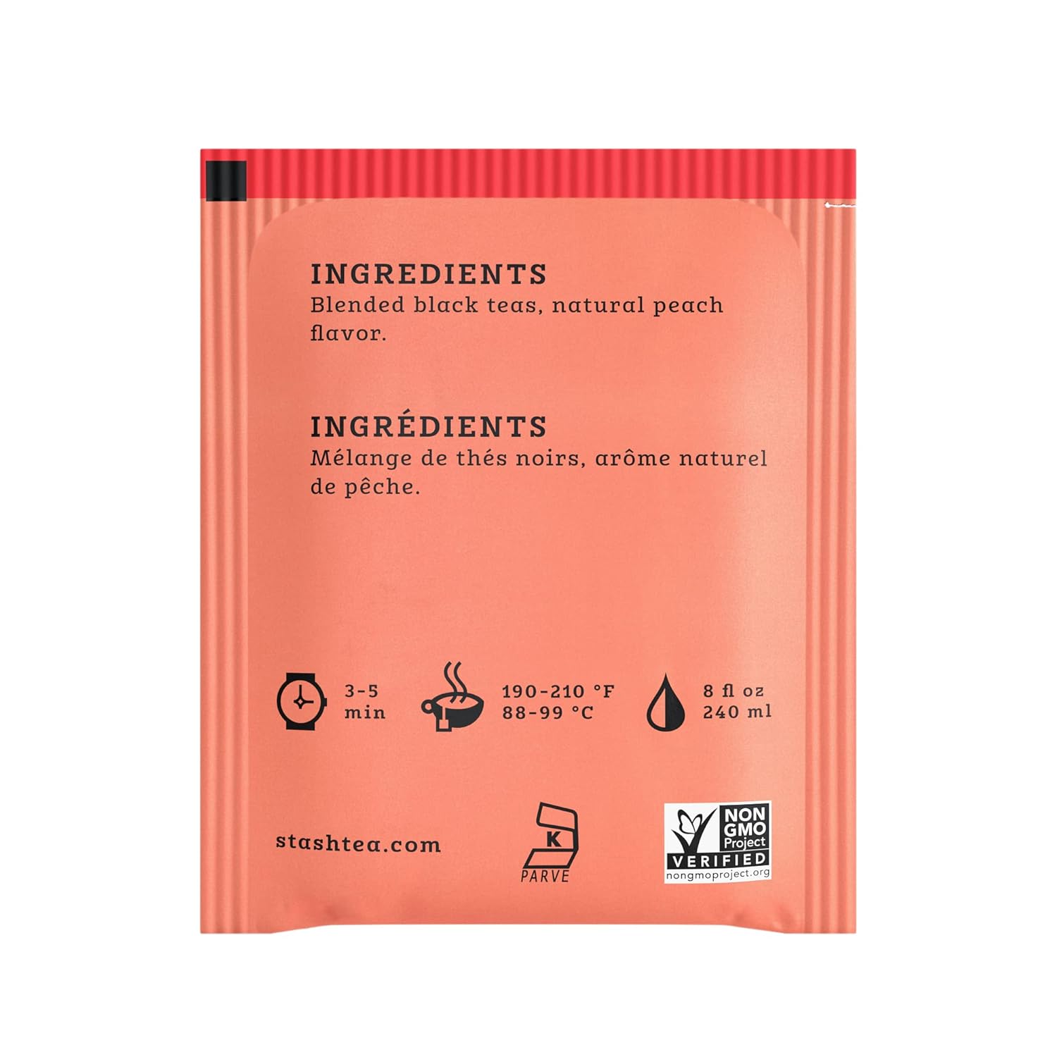 Stash Tea Double Bergamot Earl Grey Black Tea, Box of 100 Tea Bags